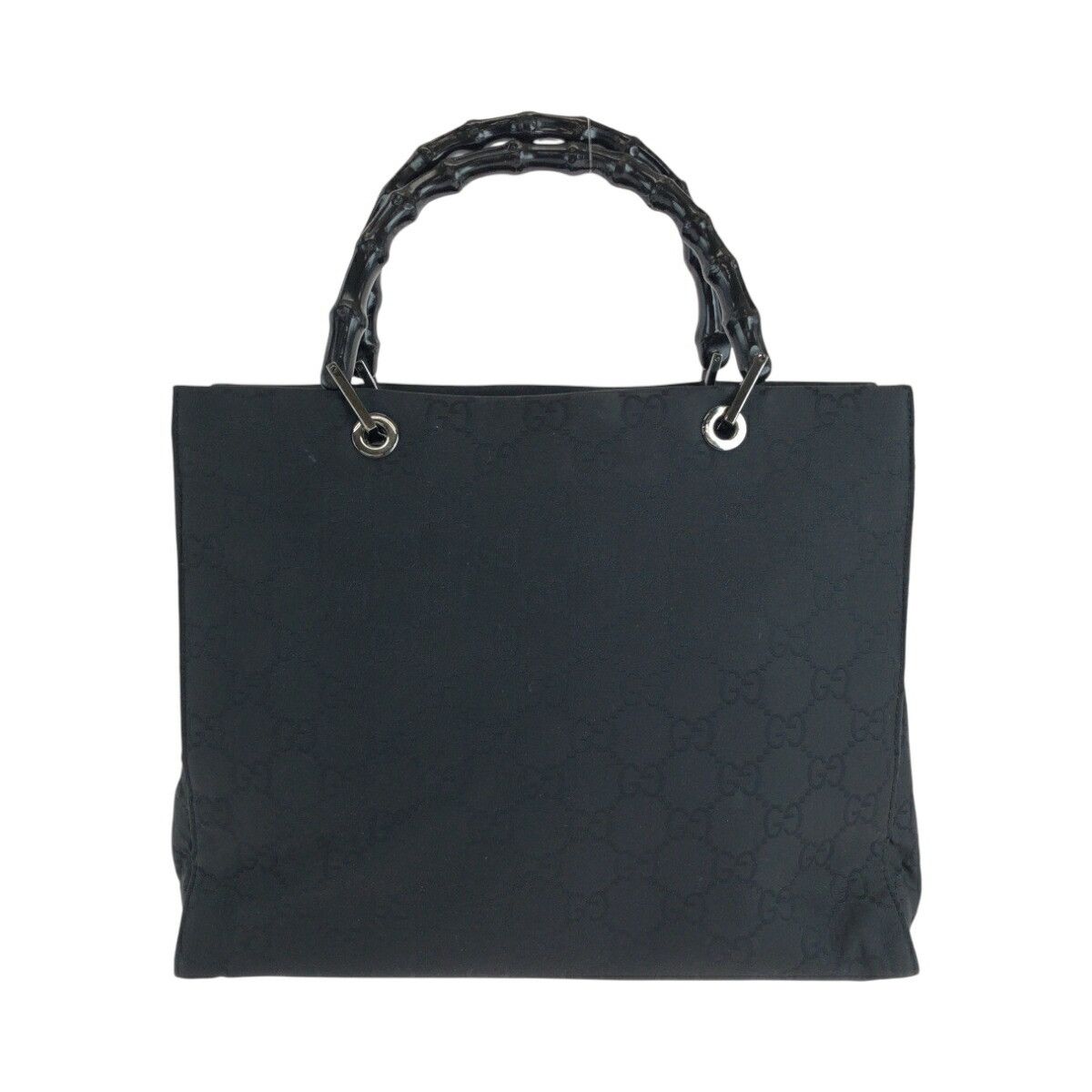 Gucci Gucci Nylon Bamboo Tote Bag 002 1010 Others Tote Bag 002 1010 in Black, Women's