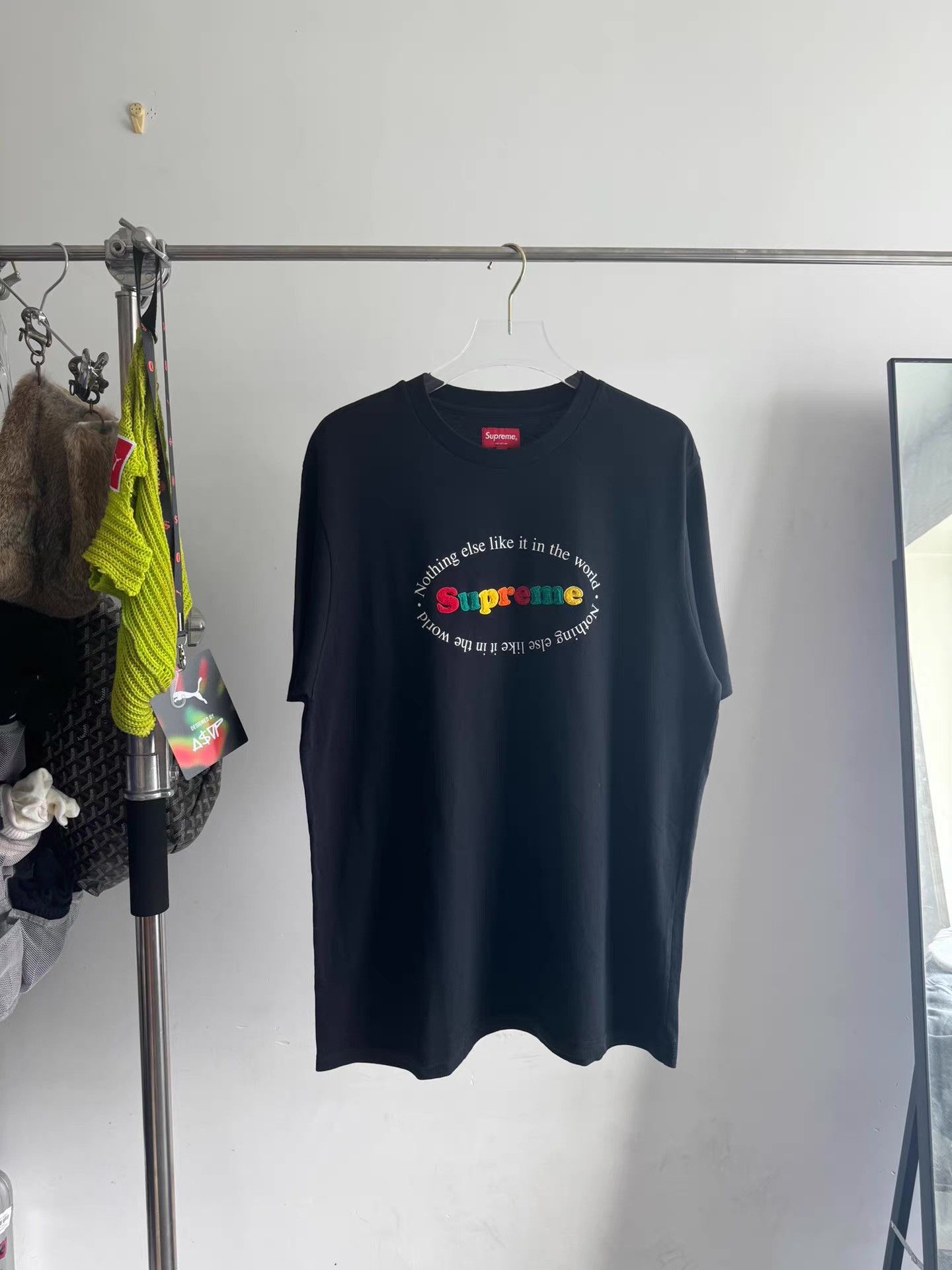 Supreme Supreme flocked short-sleeve tee Q17 Size US L / EU 52-54 / 3 - 1 Thumbnail