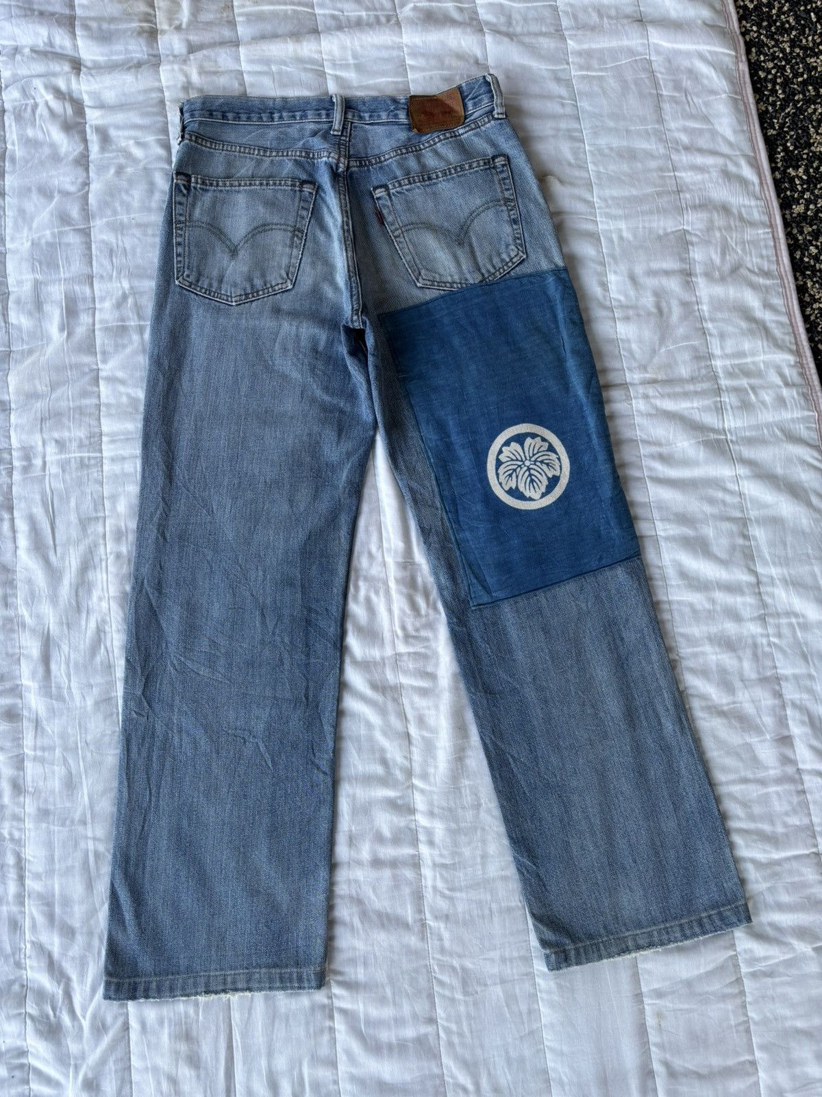 Kapital 💥RARE LEVIS 502 JAPANESE PATCHES RECONSTRUCTED DENIM JEANS Size US 30 / EU 46 - 4 Thumbnail