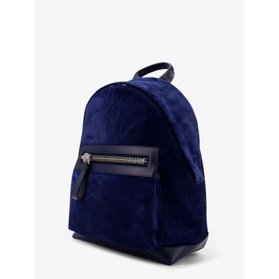 Tom Ford TOM FORD Blue Suede Backpack New And Authentic Size ONE SIZE - 3 Thumbnail