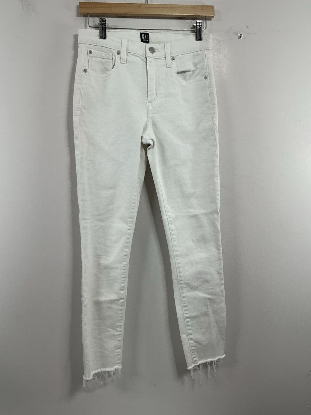 Gap Womans Gap Denim True Skinny White Jeans Size 4/27R Size 27" / US 4 / IT 40 - 1 Thumbnail