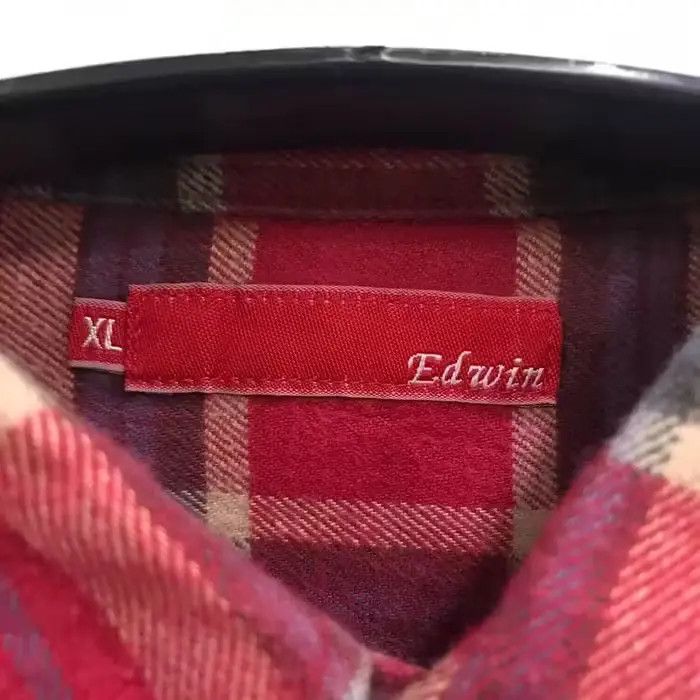 Edwin Japanese Brand Edwin MultiPocket Plaid Tartan Shirt Flannel Size US XL / EU 56 / 4 - 4 Thumbnail