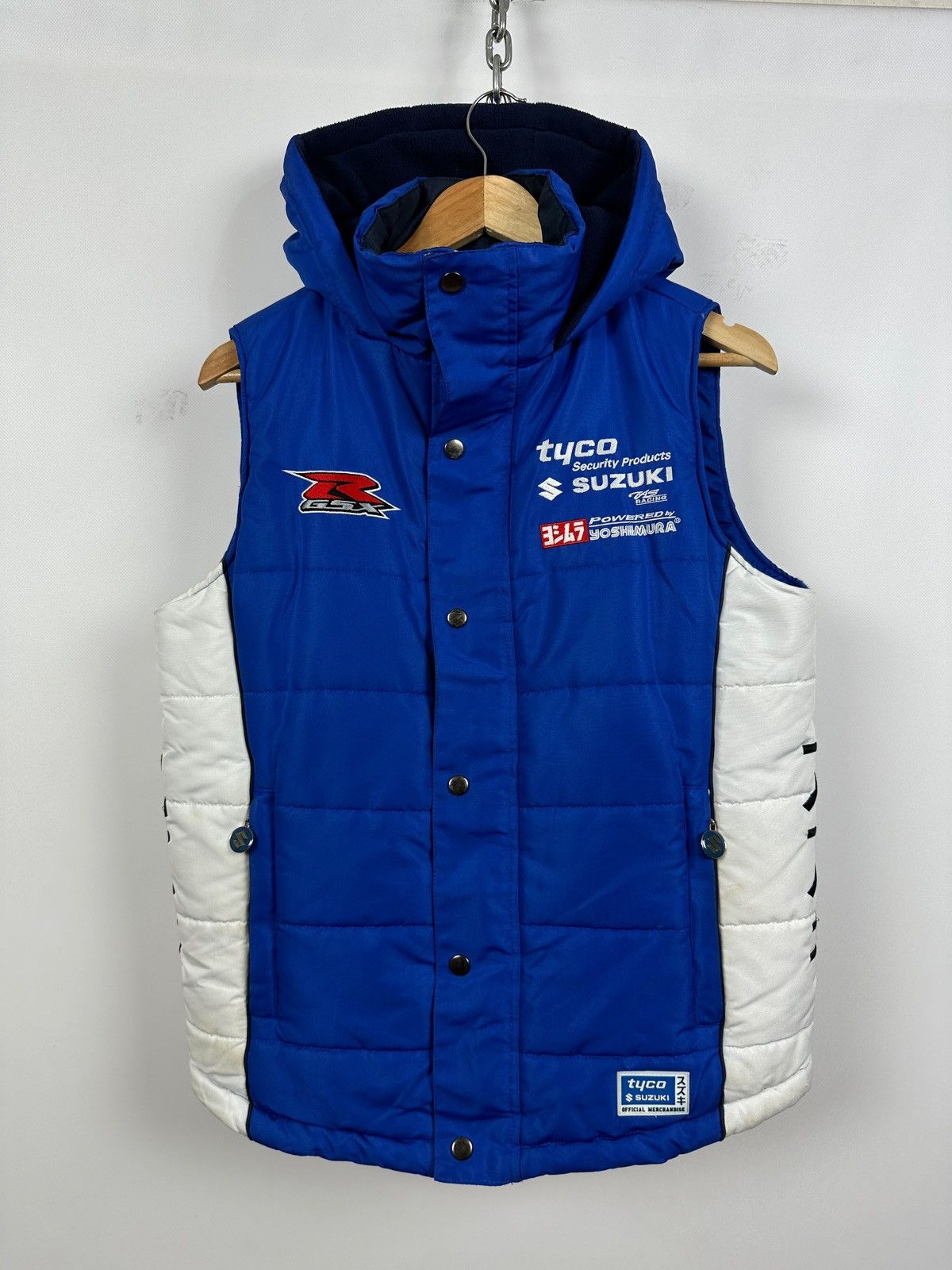 Formula 1 Suzuki GSXR Tyco TAS Racing Blue Motorcycle Fleece Vest Size US S / EU 44-46 / 1 - 6 Thumbnail