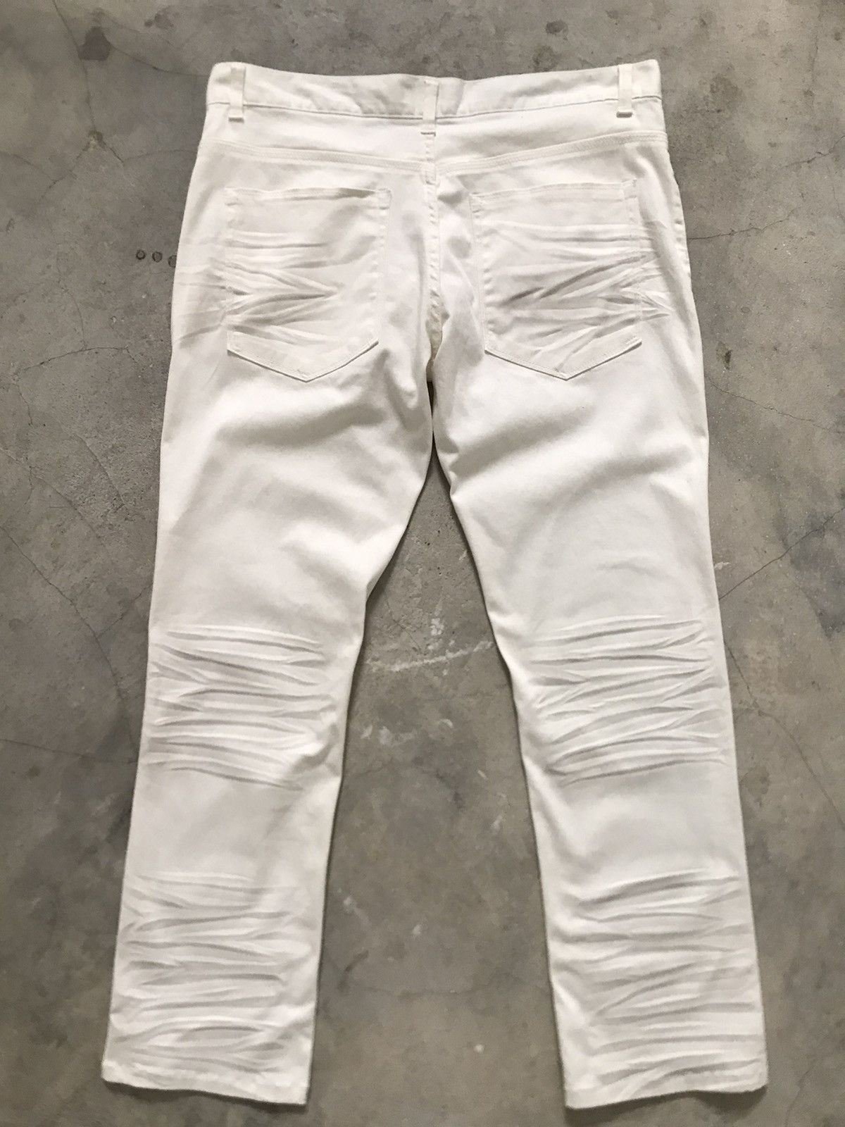 In The Attic In The Attic Homme Distressed Rock White Pants Size US 32 / EU 48 - 8 Thumbnail