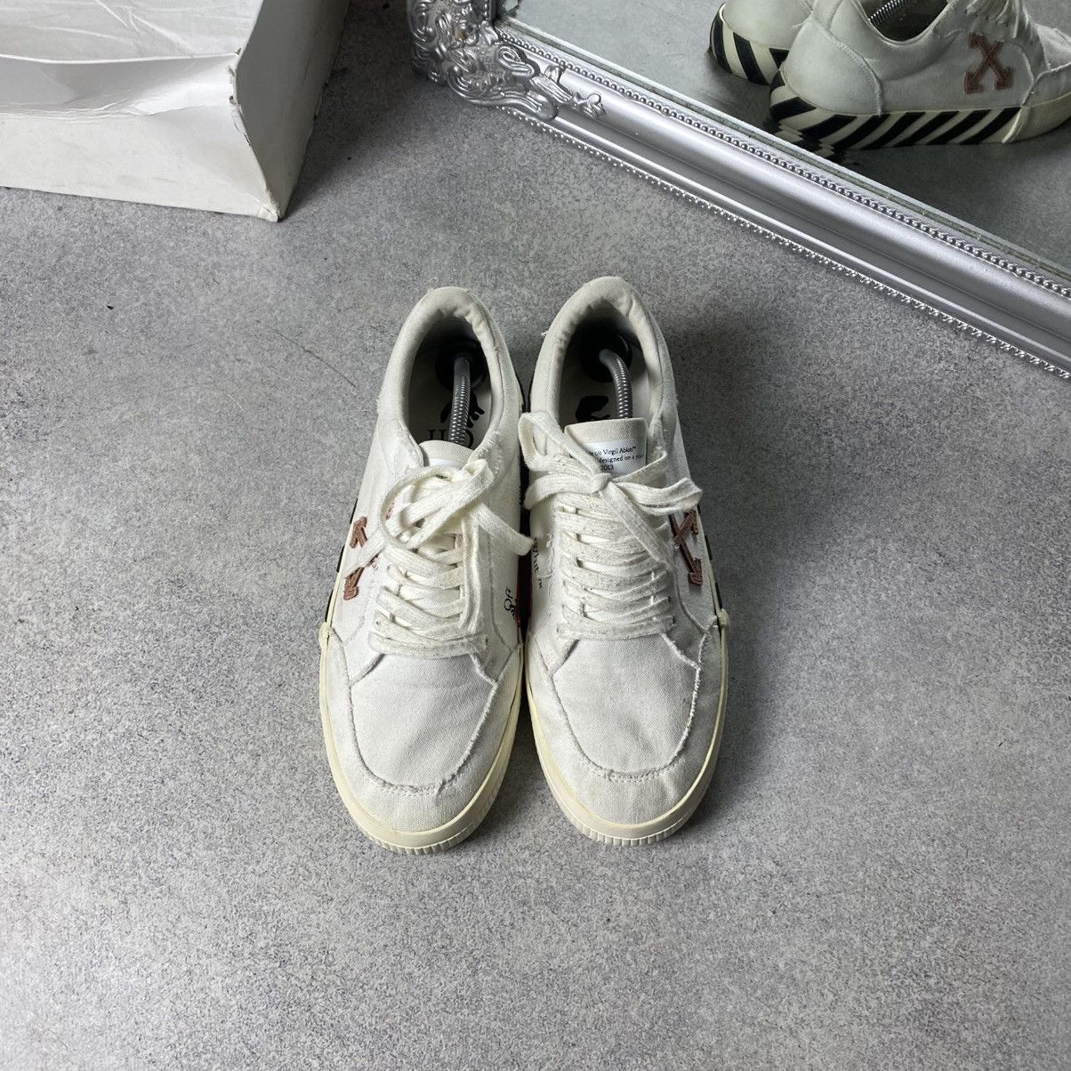 Off-White Off-White Sneakers Vulcanized Black White Canvas Size US 10 / EU 43 - 4 Thumbnail
