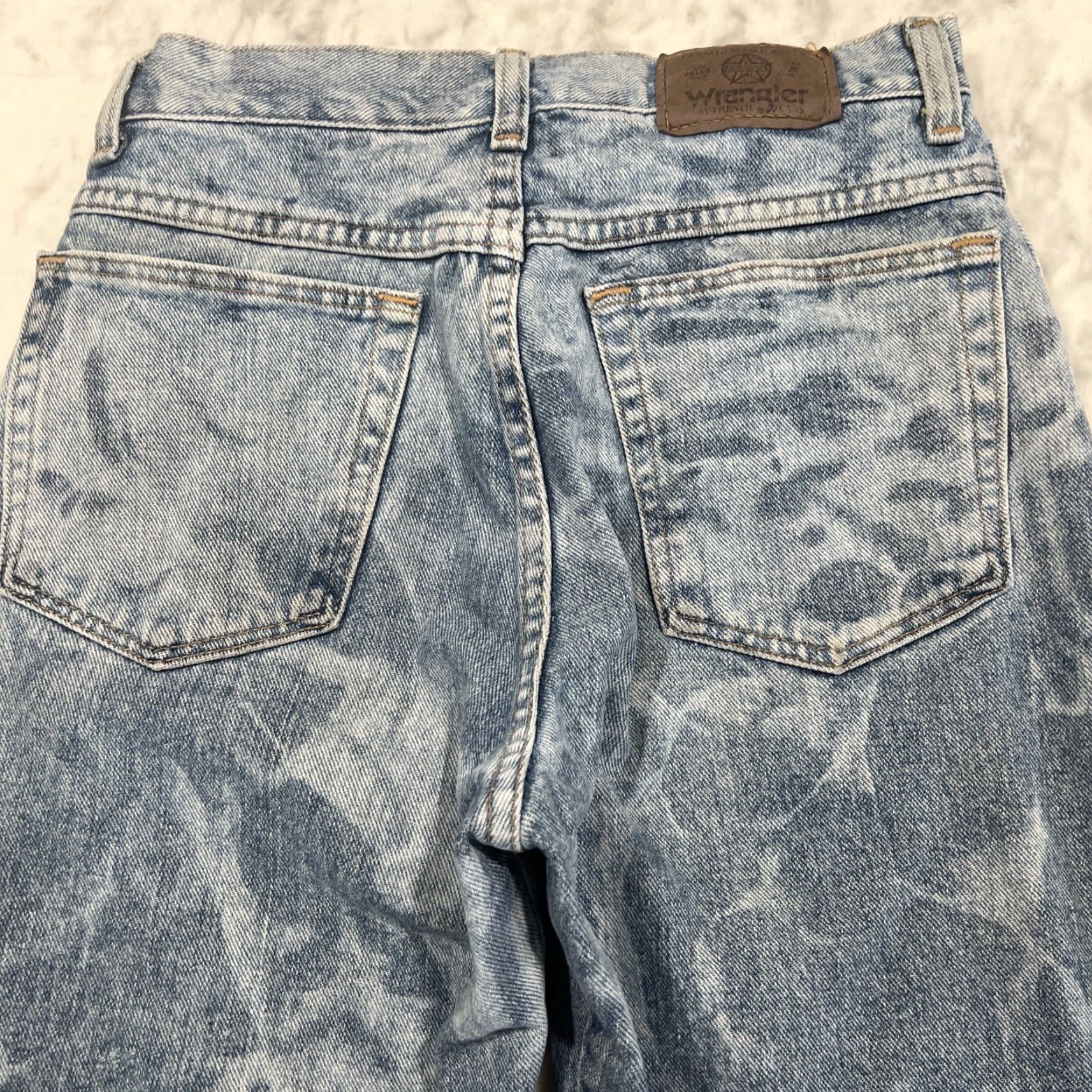 Wrangler VINTAGE Wrangler Jeans Blue 25 x 26 Snap Zipper Straight Size US 26 / EU 42 - 6 Thumbnail