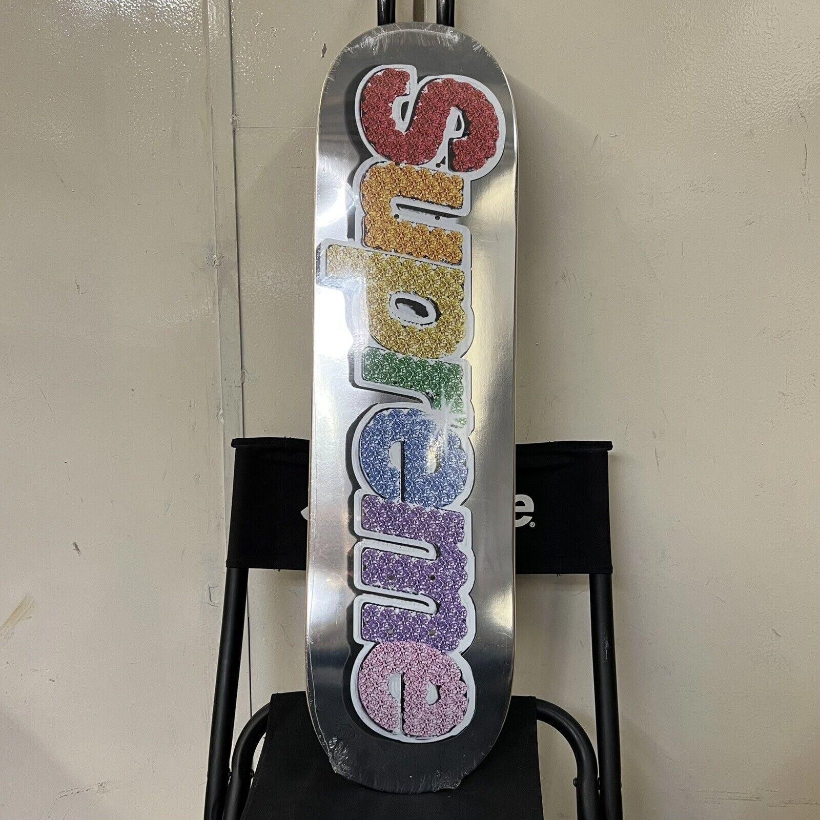 Supreme SS22 Supreme Bling Box Logo Rainbow Skateboard Deck 2022 #C Size ONE SIZE - 1 Thumbnail