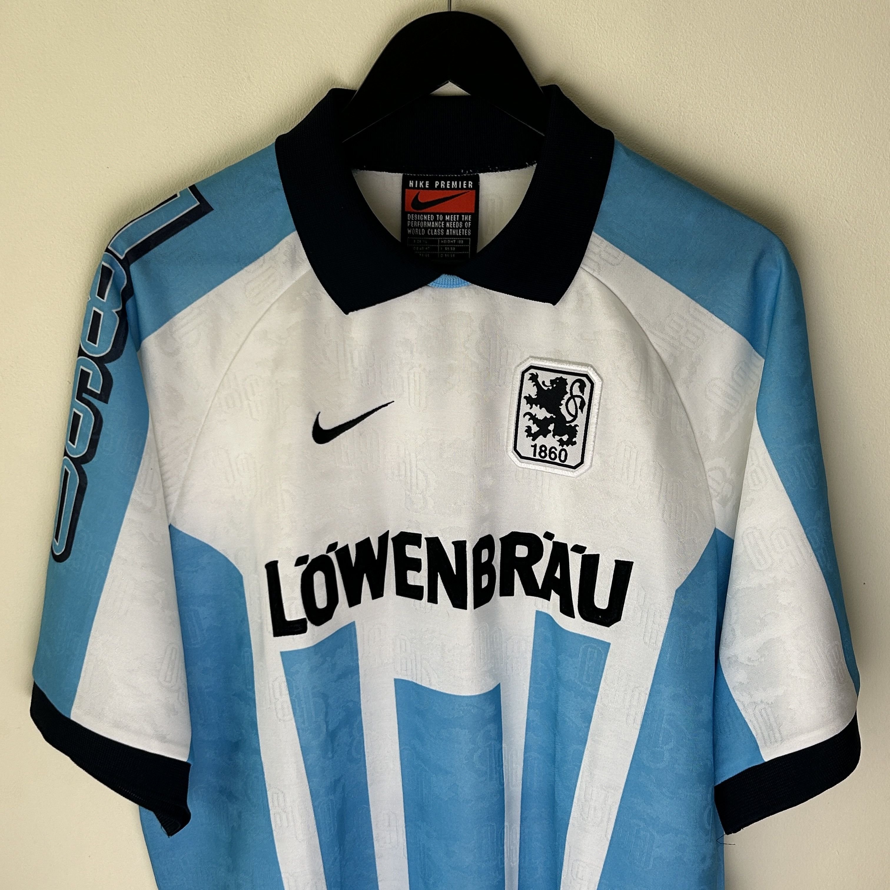 Nike TSV 1860 Munchen Nike 1996-97 Home #9 Bodden Jersey Size US XL / EU 56 / 4 - 3 Thumbnail