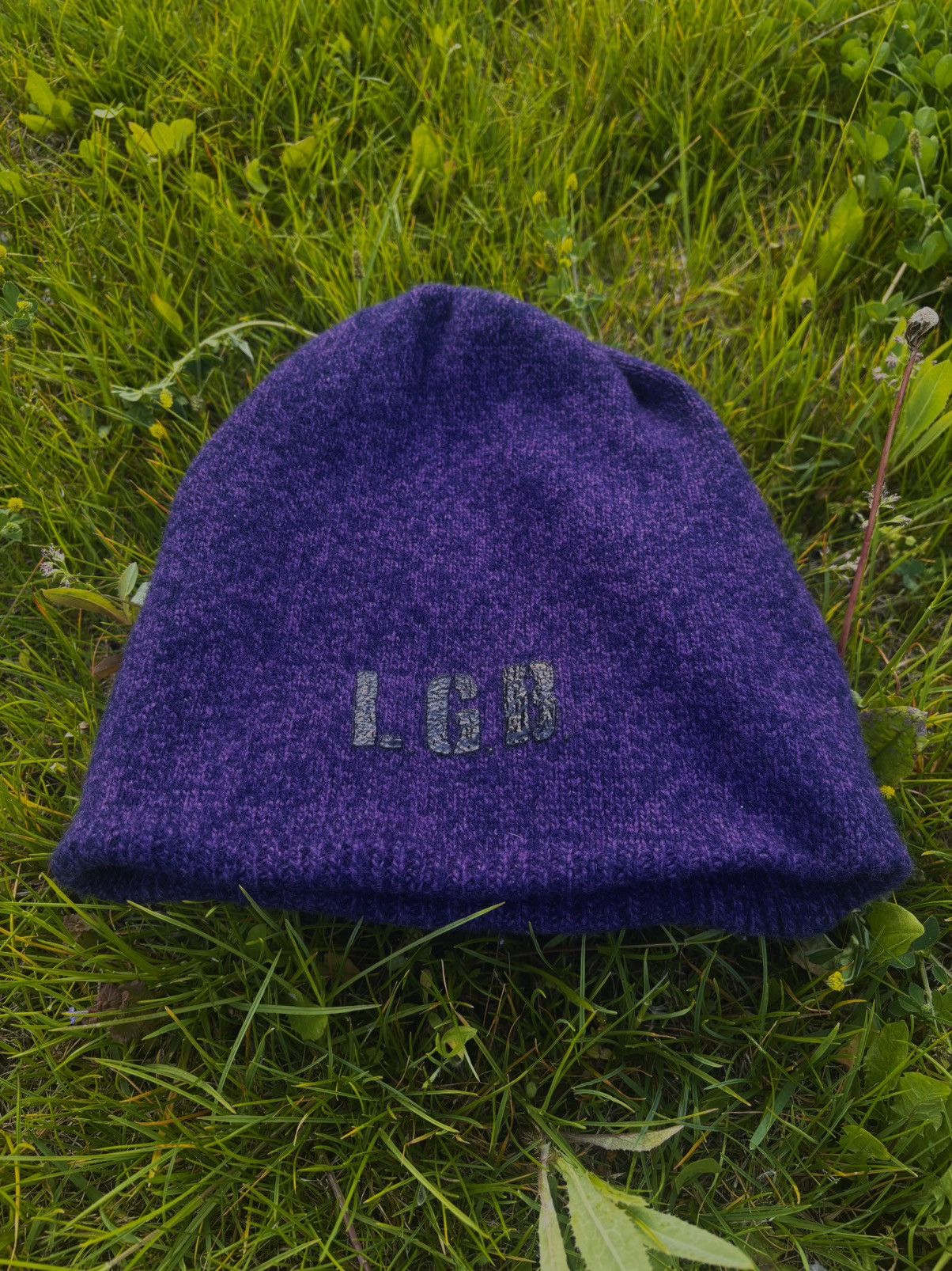 Le Grande Bleu (L.G.B.) L.G.B. Purple Logo Beanie Size ONE SIZE - 1 Thumbnail