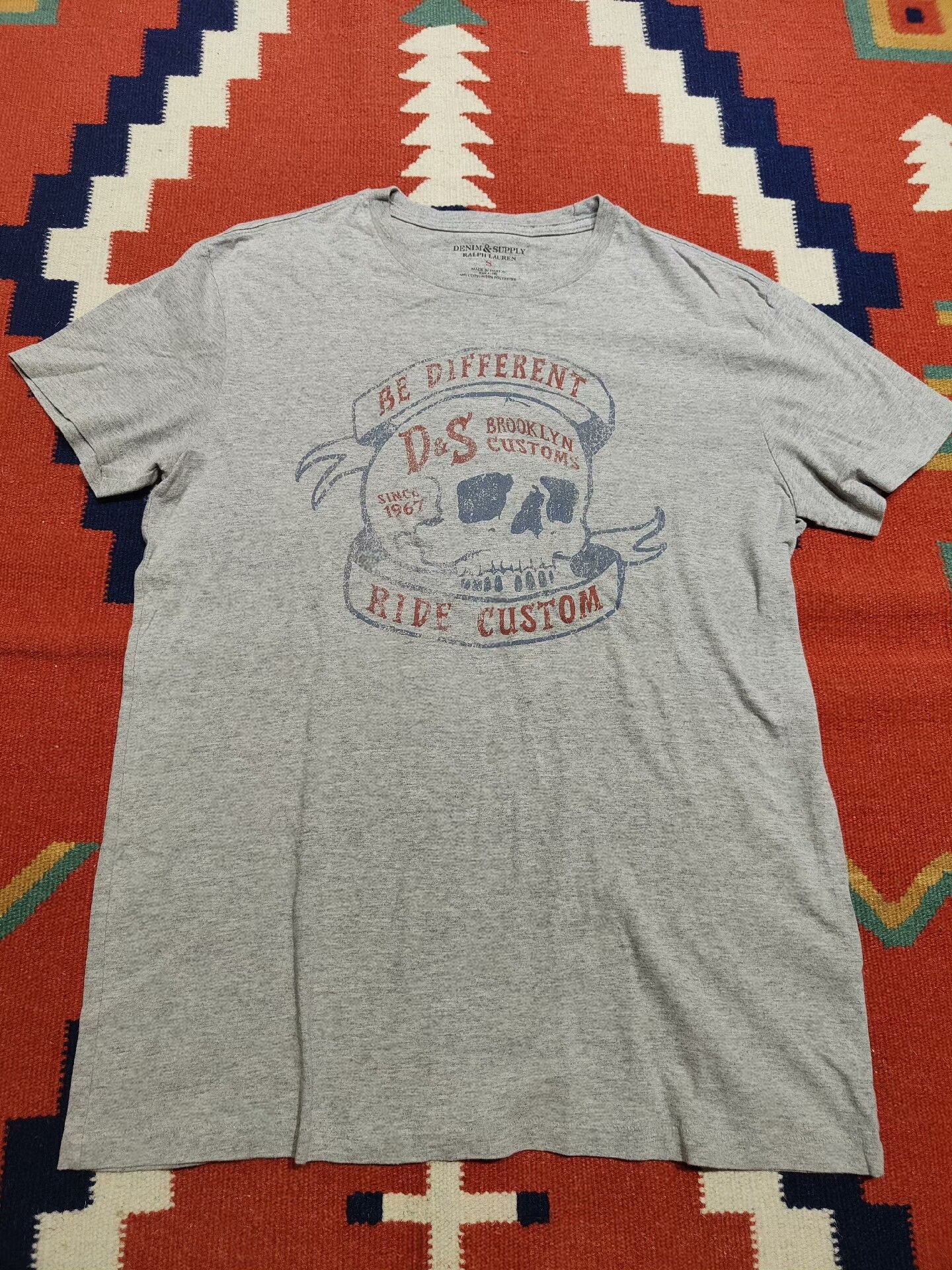RRL Ralph Lauren RL RRL Polo Ralph Lauren Skull T-Shirt Size US S / EU 44-46 / 1 - 1 Thumbnail