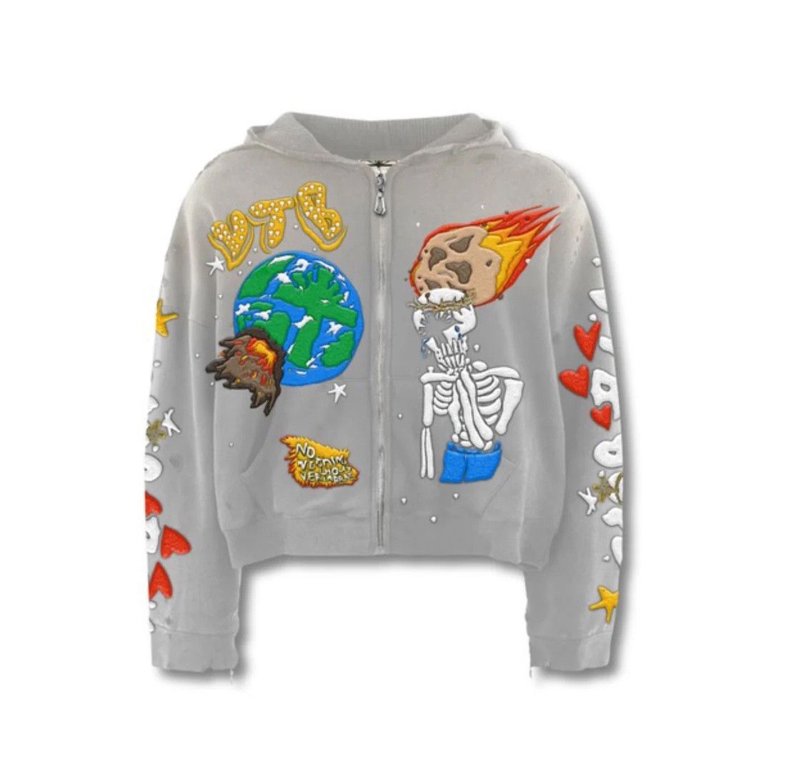 Vertabrae Vertabrae 'Cosmic' Grey Full Zip Hoodie Size US M / EU 48-50 / 2 - 1 Preview