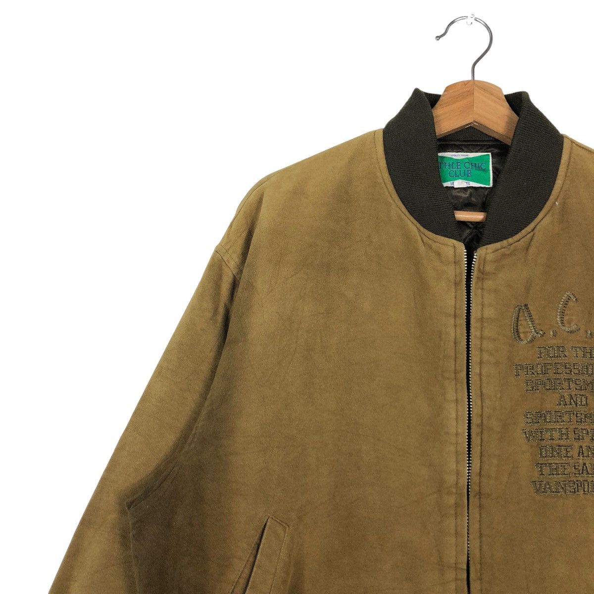 Japanese Brand 🔥Vintage Bomber Jacket Sun Faded Athle Chic Club Japan Size US M / EU 48-50 / 2 - 7 Thumbnail
