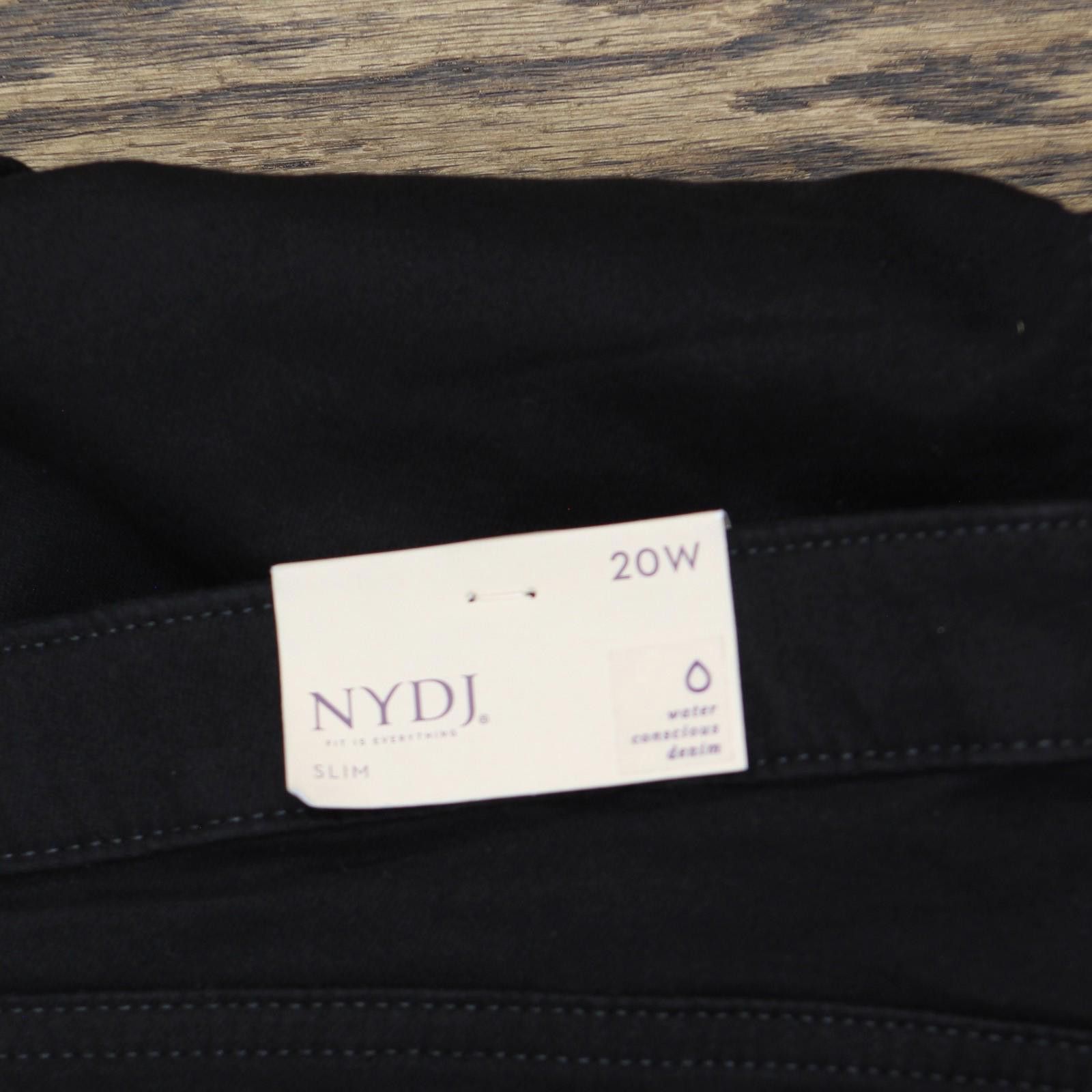 Other Nwt Nydj Plus Size Sheri Slim Jeans Wnbbss8518 Black 20w Size 42" / US 20 - 3 Thumbnail