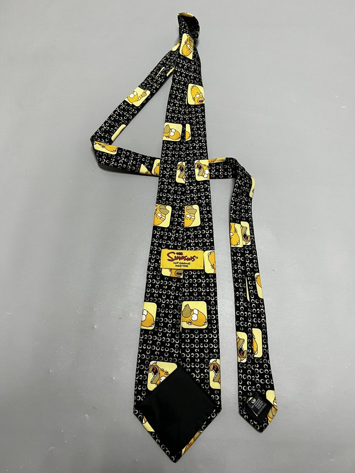 The Simpsons × Vintage Mens Vintage The Simpsons Homer Tie 00s Size ONE SIZE - 16 Thumbnail