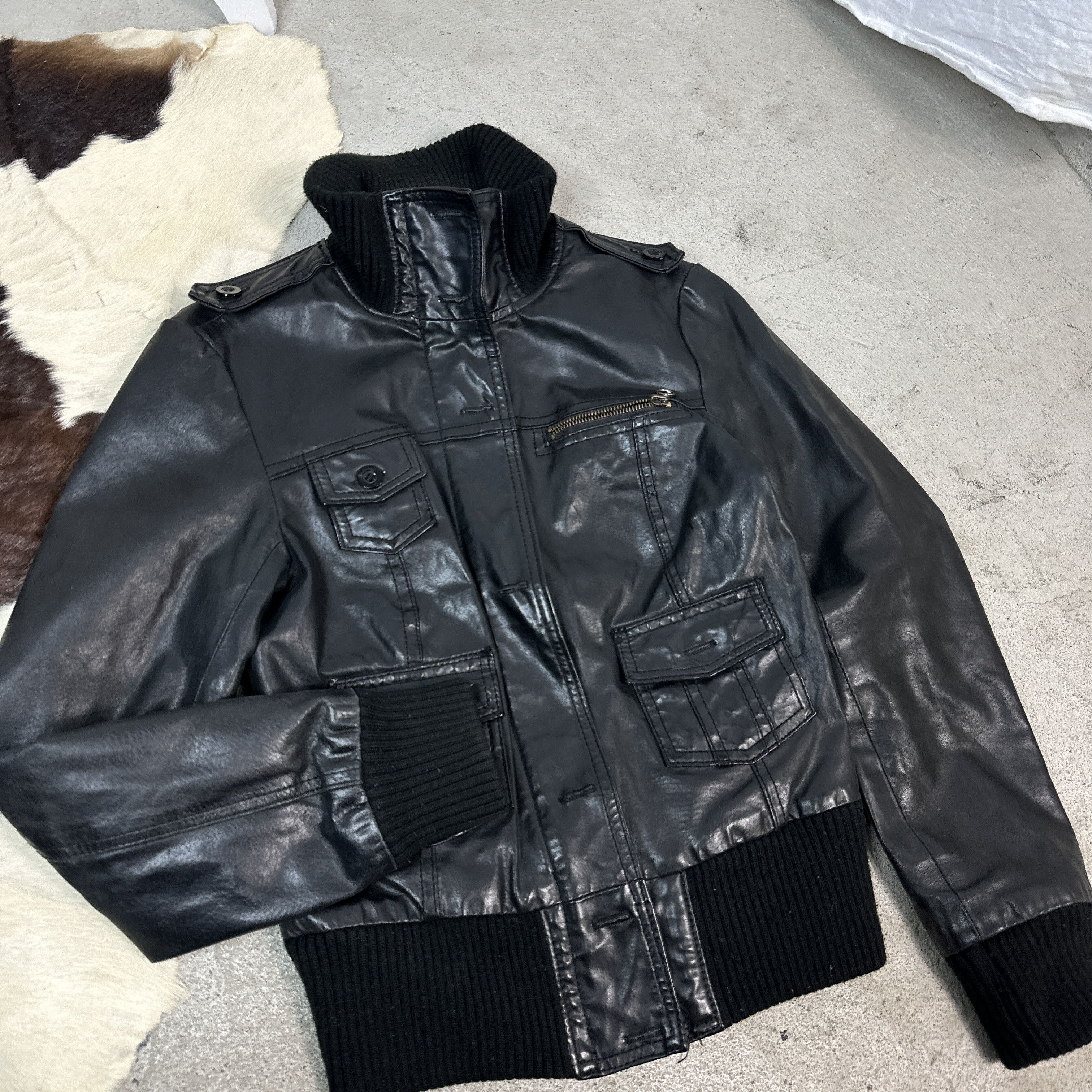 Vintage Vintage Moto Leather Jacket Size US M / EU 48-50 / 2 - 2 Thumbnail