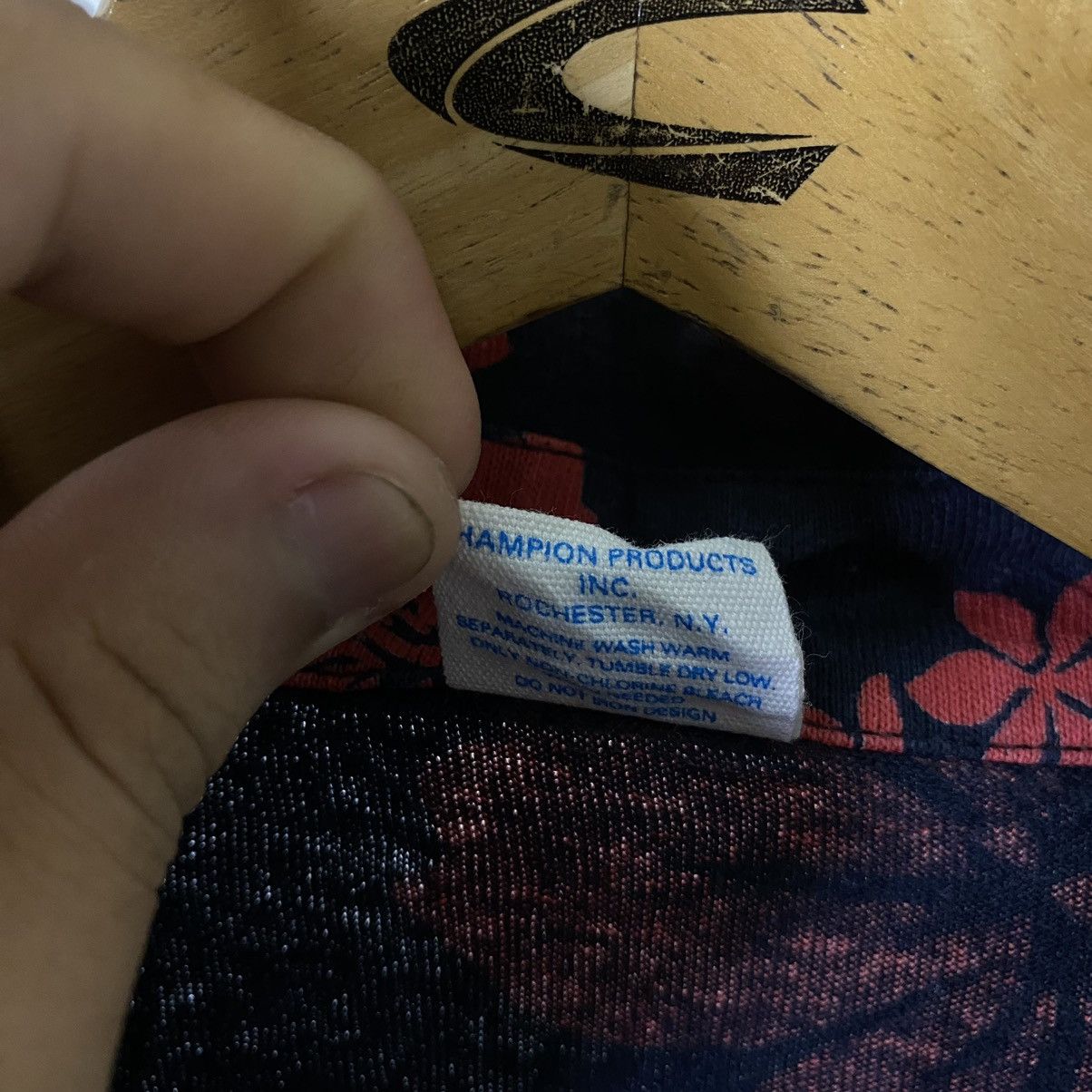Champion Vintage Y2K Champion Floral AllOverPrint Polo T Shirt Size US XXL / EU 58 / 5 - 5 Thumbnail