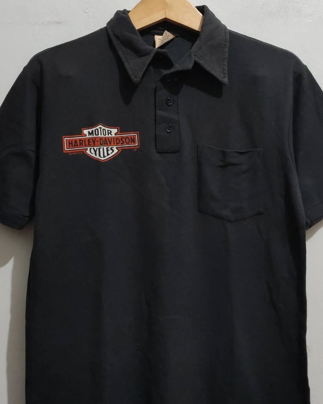Harley Davidson × Vintage Vintage 80s Harley Davidson Polo shirt ©1983 Size US M / EU 48-50 / 2 - 2 Thumbnail