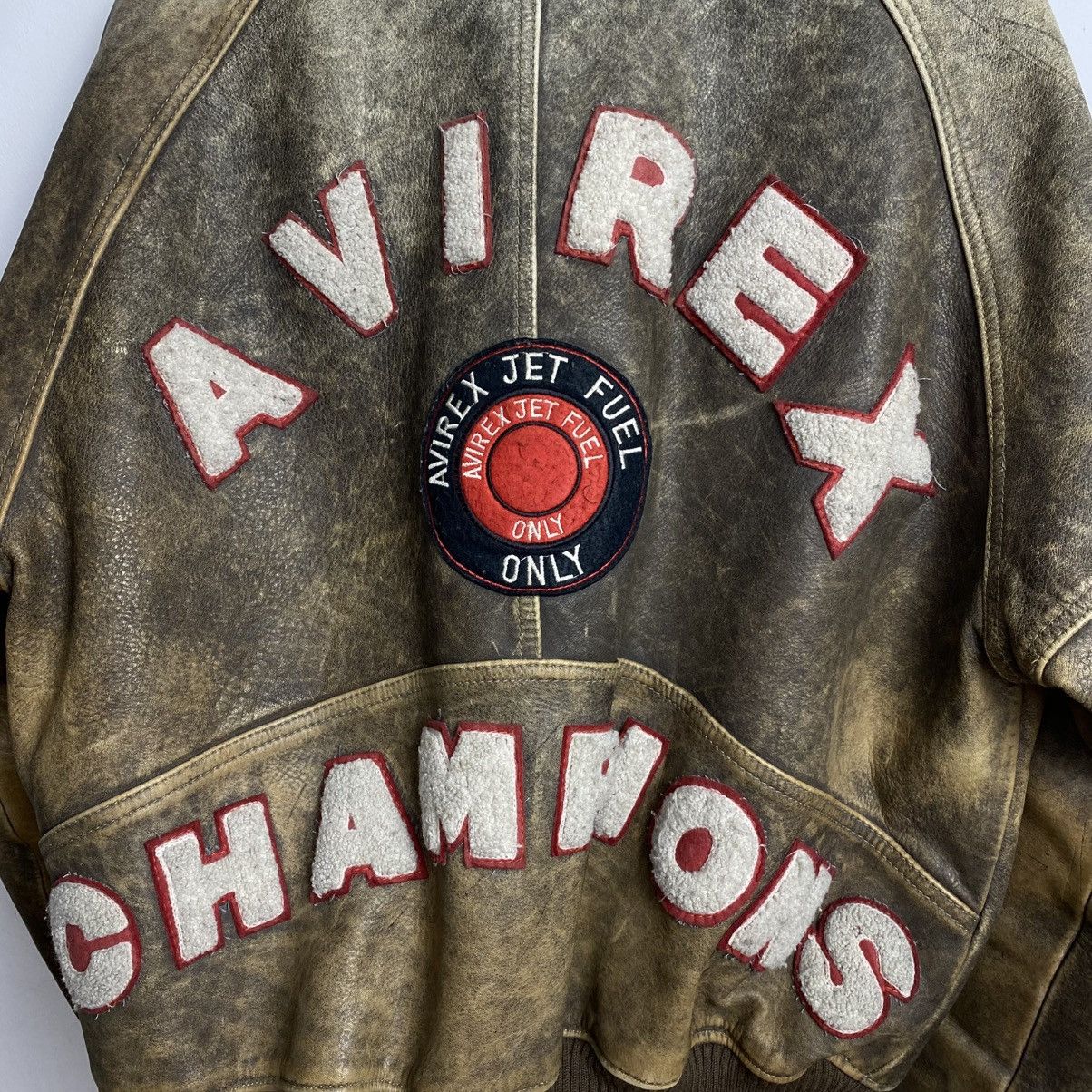 Avirex AVIREX CHAMPIONS VINTAGE VARSITY LEATHER JACKET Size US M / EU 48-50 / 2 - 2 Thumbnail