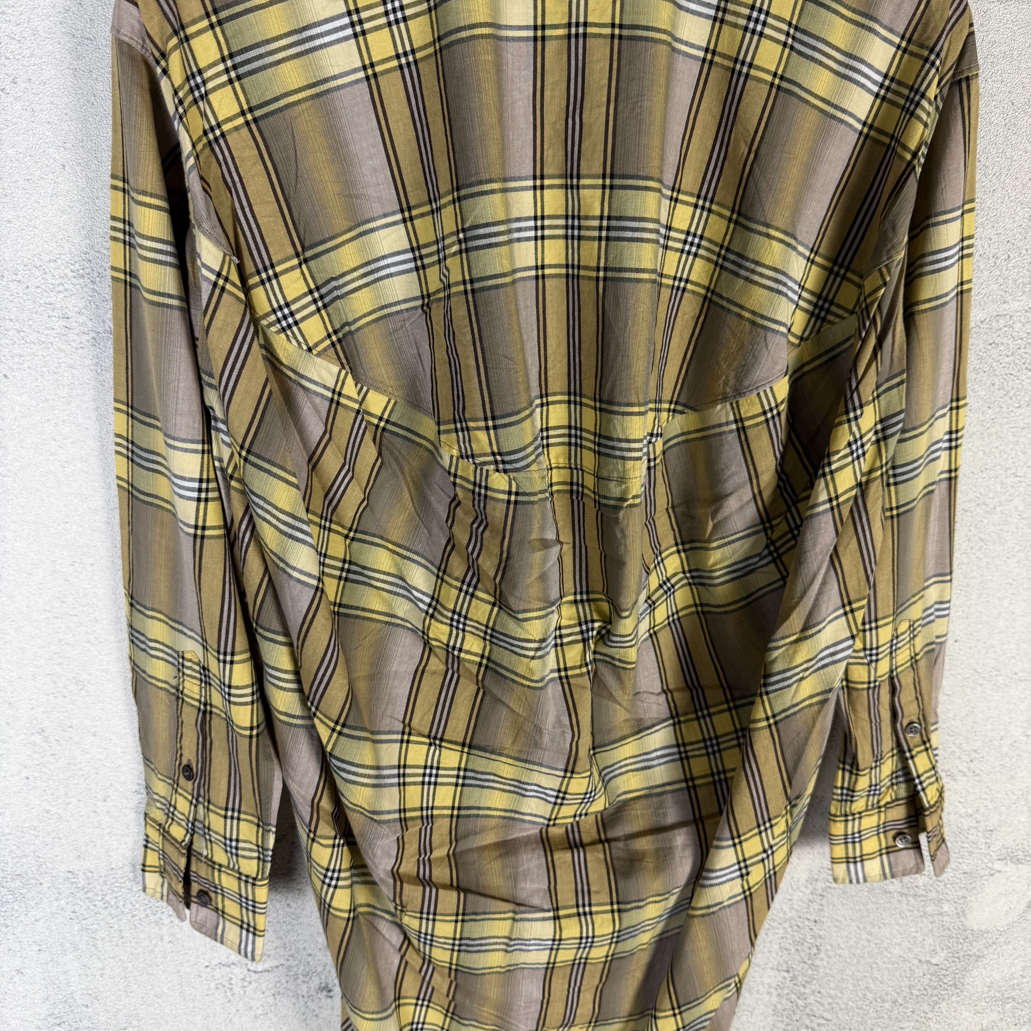 Zucca Zucca Japan Oversized Plaid Longline Shirt Size US M / EU 48-50 / 2 - 4 Thumbnail