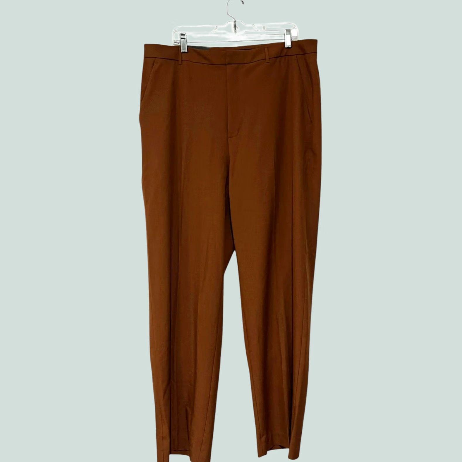 Banana Republic NWT Banana Republic Brown Sculpted Stretch Trousers Dress Pants Women 18 Straight Leg Inseam 27.5-32in Pockets Spandex Polyester Sloan Size 24" / US 00 / IT 34 - 1 Thumbnail