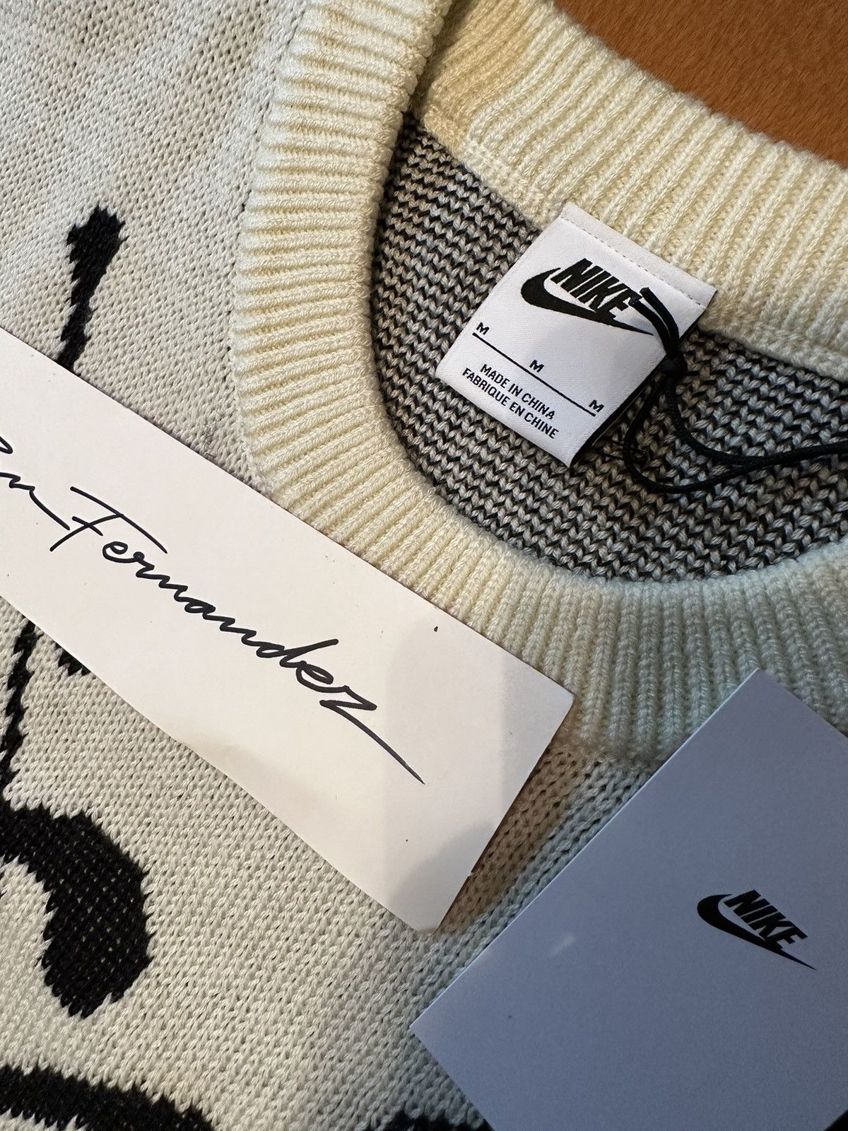 Nike × Stussy Nike x Stussy knit sweater natural Size US M / EU 48-50 / 2 - 4 Thumbnail