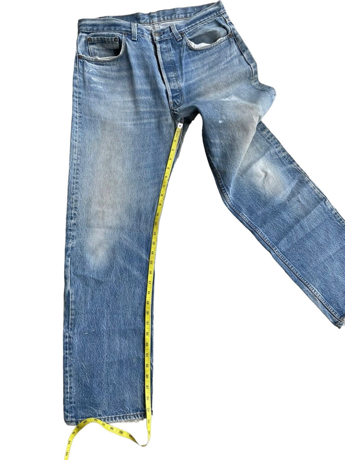 Levi's Vintage Levi’s 501 1987 Usa Aging Rework Zigzag Size US 33 - 19 Thumbnail
