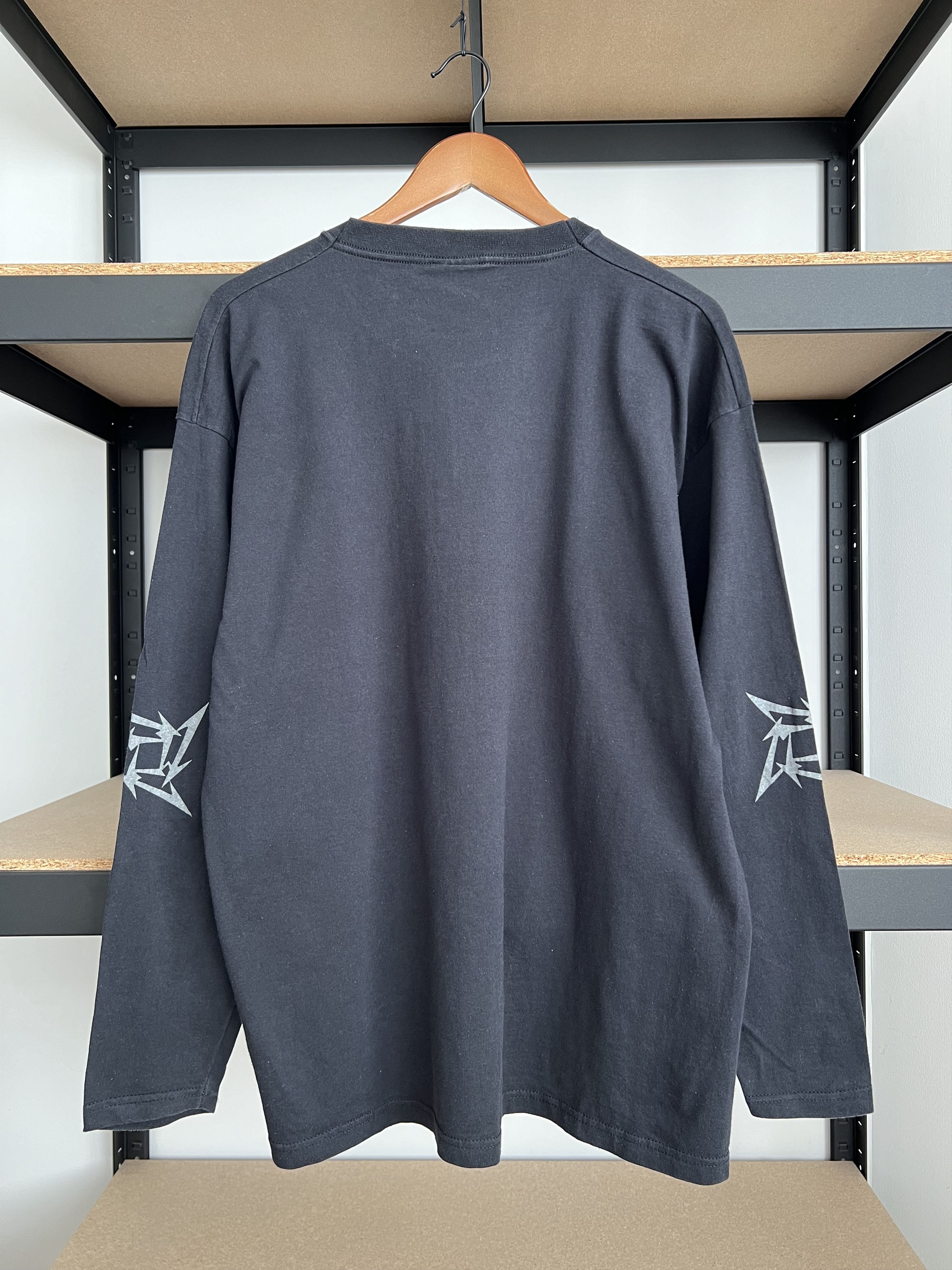 Band Tees Vintage 2000s Metallica Skull Rock Band Black Long Sleeve Size US XL / EU 56 / 4 - 4 Thumbnail
