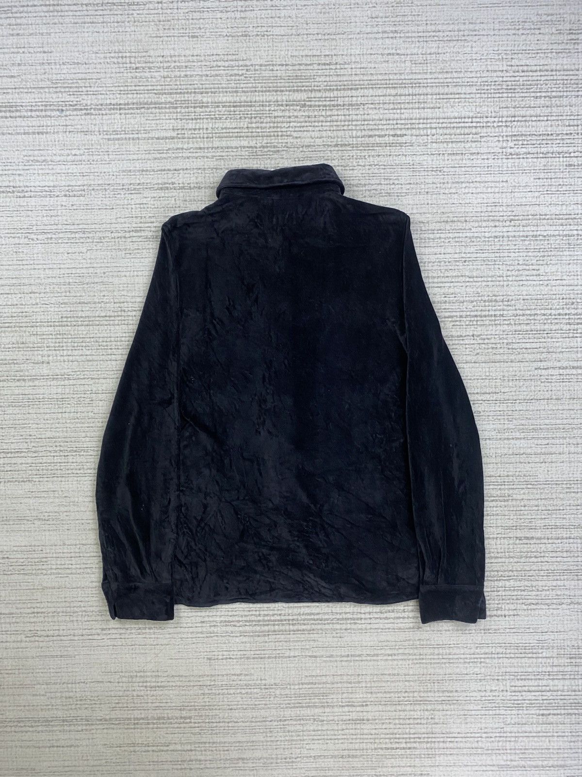 Armani × Giorgio Armani × Vintage Vtg Giorgio Armani Italy Jeans Half Button Velvet Button Ups Size US S / EU 44-46 / 1 - 2 Thumbnail