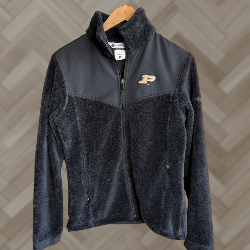 Vintage Columbia Women’s Purdue University Boilermakers Zip Up Jacket Black Medium Size M / US 6-8 / IT 42-44 - 1 Thumbnail