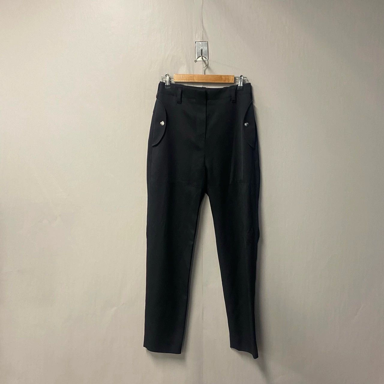 Louis Vuitton Louis Vuitton Black Wool Trousers Size 34 - dmc Size US 34 / EU 50 - 1 Thumbnail