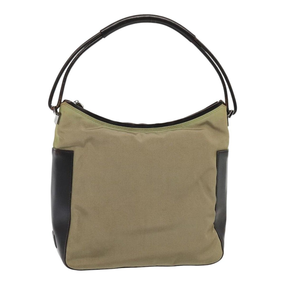 Gucci Shoulder Bag Nylon Khaki Silver 001 3766 001 3766 in Green, Women's