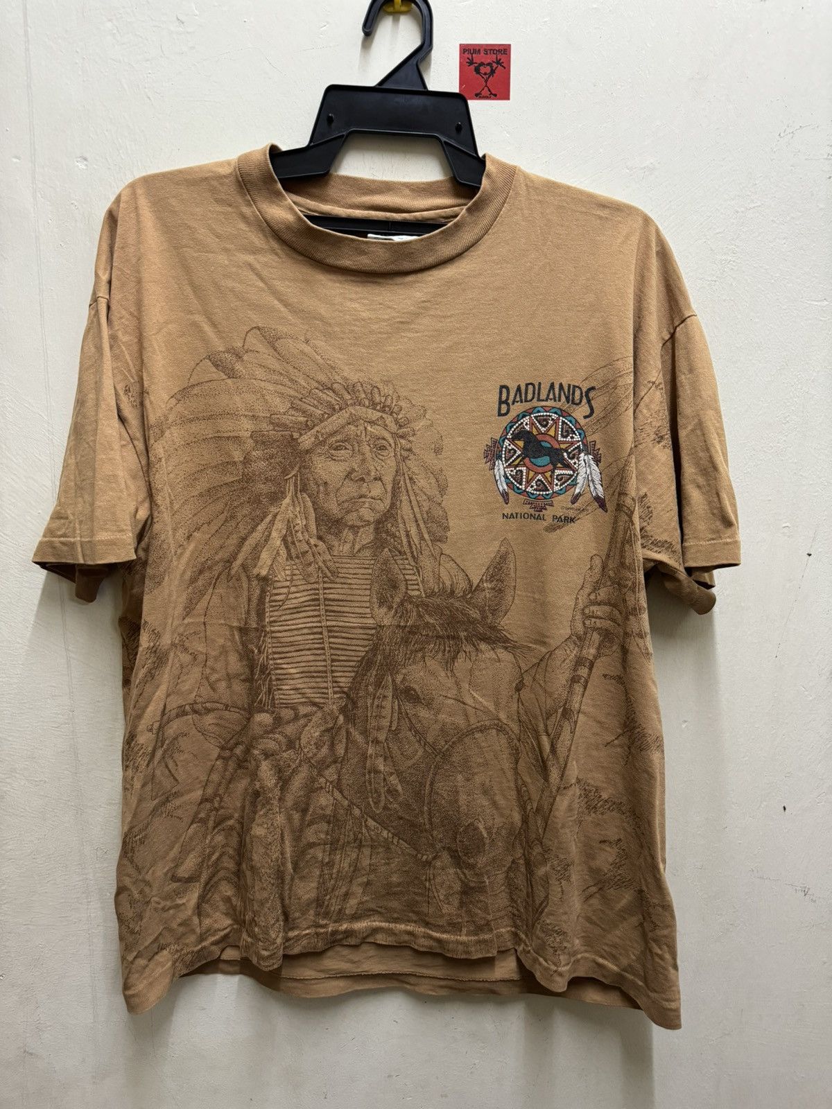 image of Art x Made In USA Vintage Badlands National Park in Brown, Men's (Size Large)