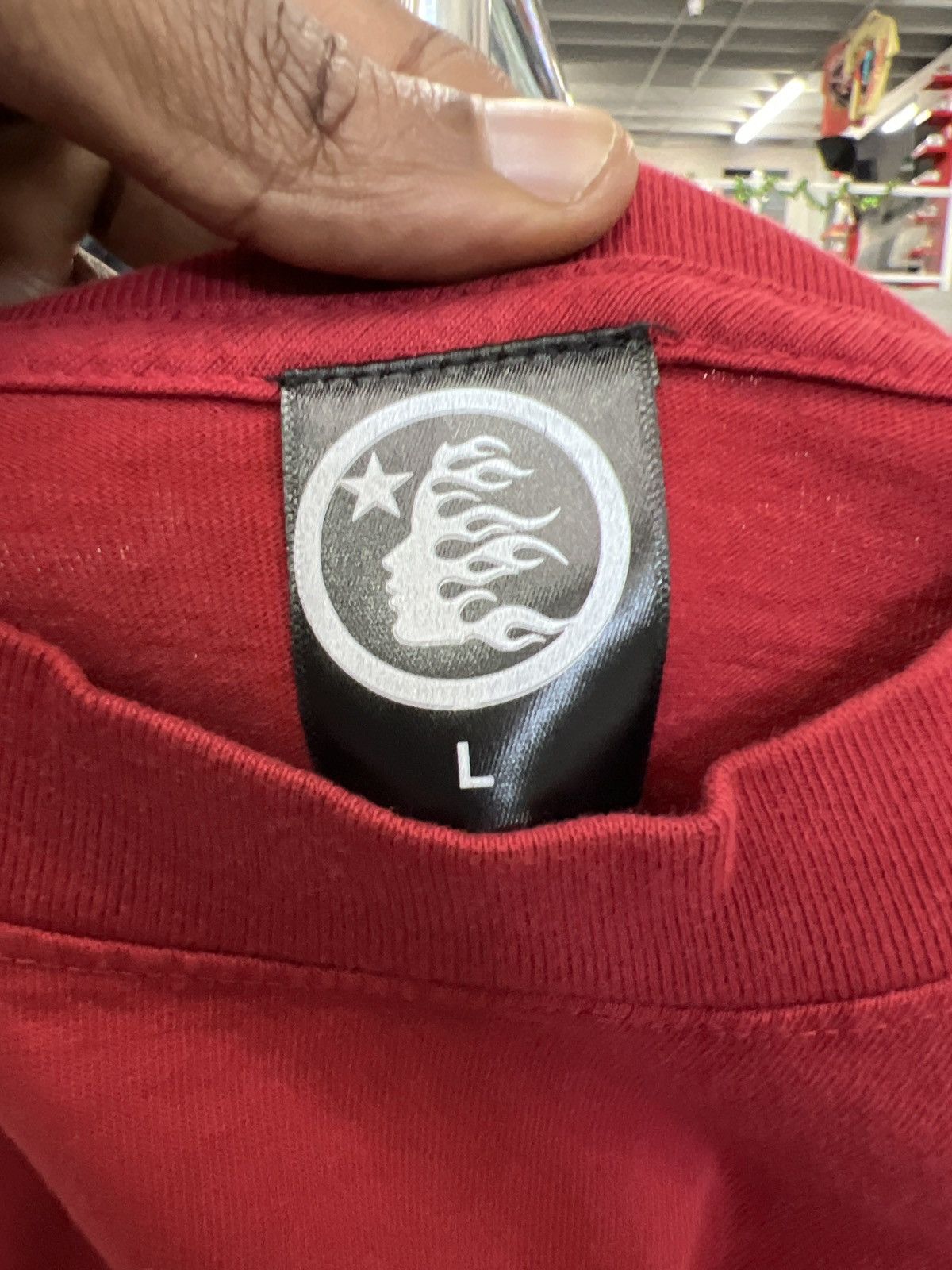 HELLSTAR Jesus Emblem Tee Blood Red Size US L / EU 52-54 / 3 - 3 Thumbnail