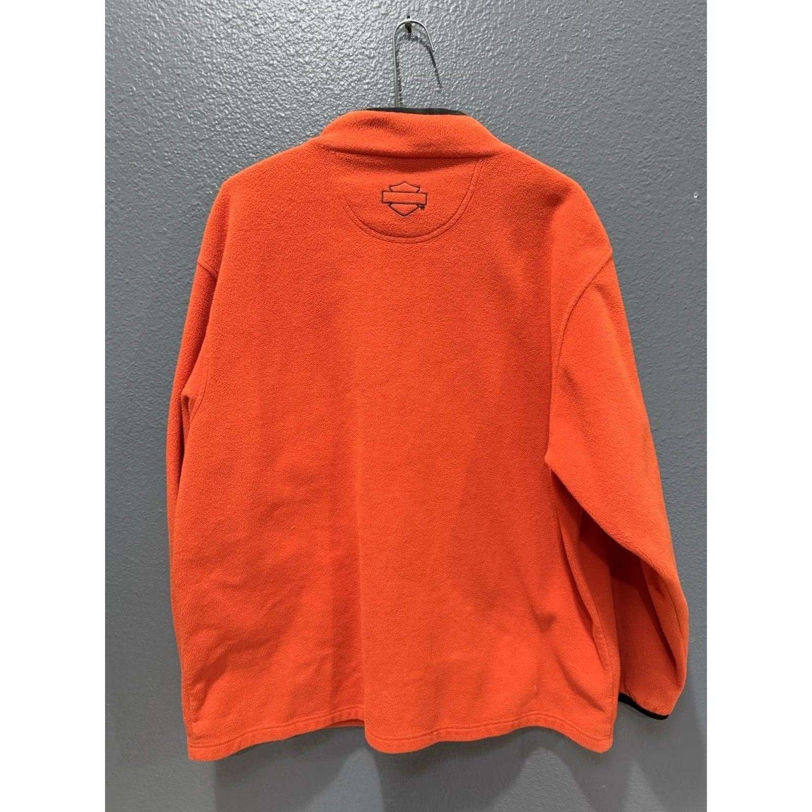 Harley Davidson Harley-Davidson Orange Motorcycle Zip Fleece Sweatshirt XL Men’s Size US XL / EU 56 / 4 - 5 Thumbnail