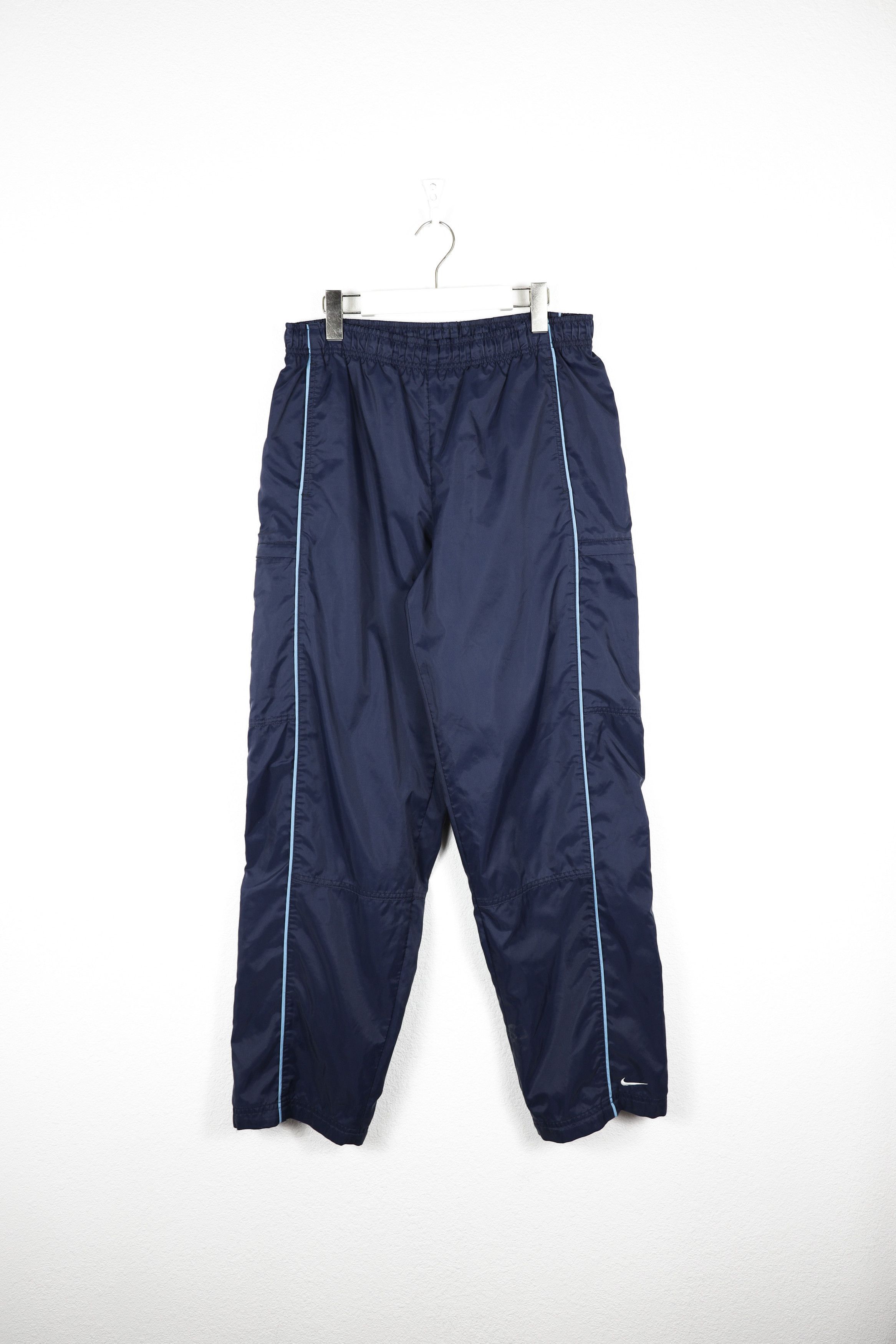 Nike × Vintage Vintage Nike Swoosh Logo Nylon Track Cargo Pants Size US 32 / EU 48 - 1 Thumbnail