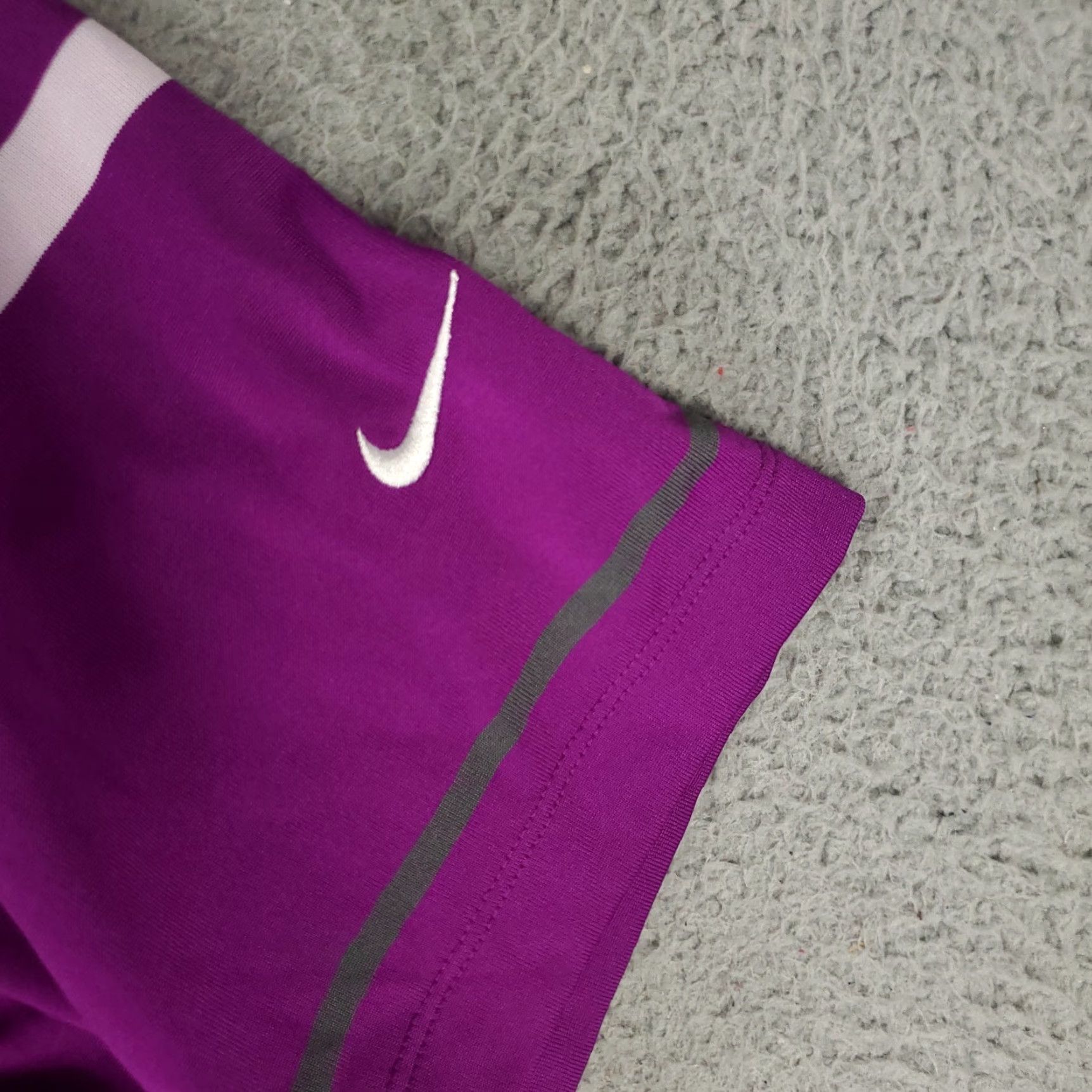 Nike Nike Polo Shirt Mens XL Purple Striped Swoosh Golf Casual Short Sleeve Size US XL / EU 56 / 4 - 3 Thumbnail