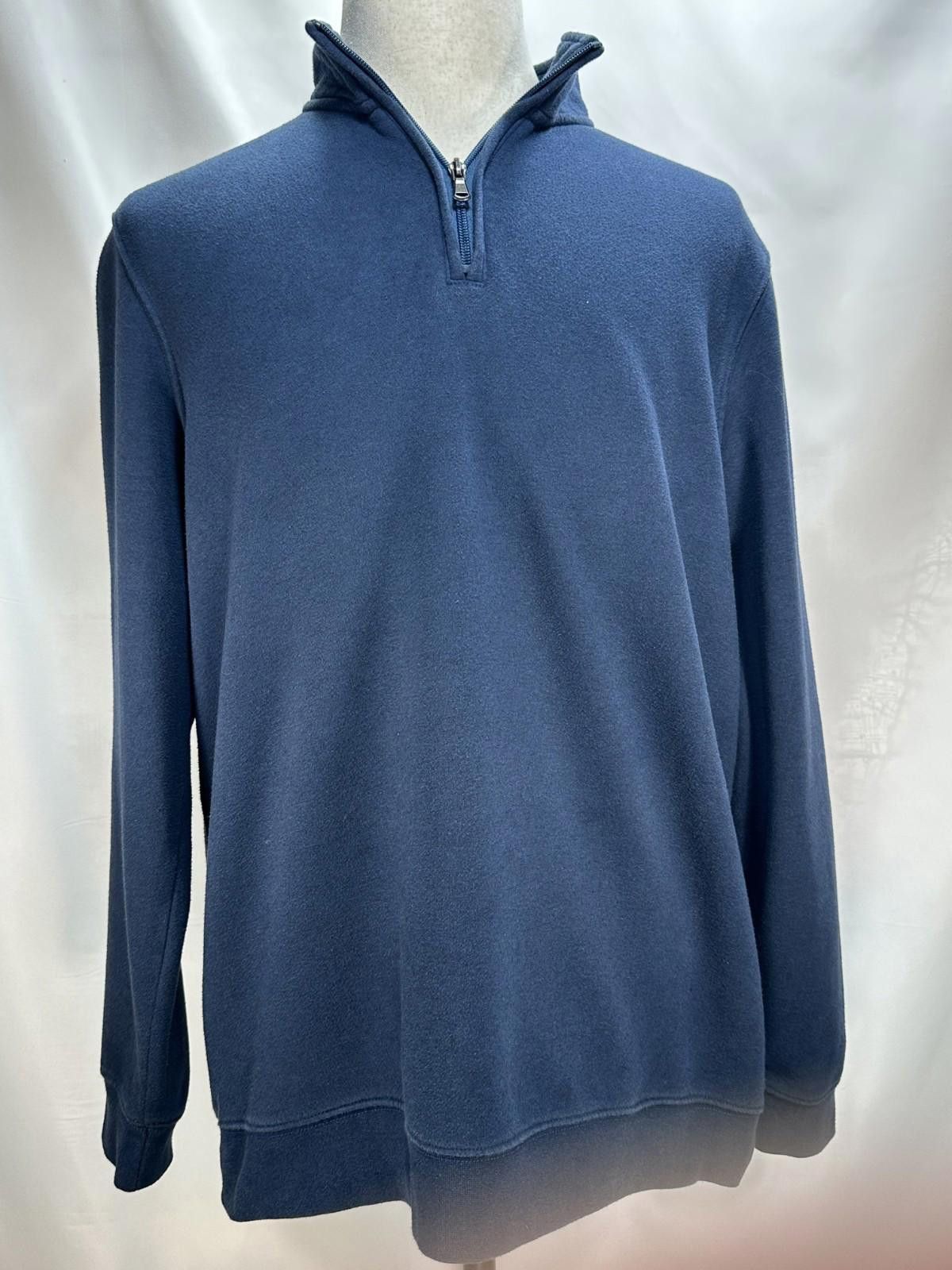 Croft & Barrow Croft & Barrow 1/4 Zip Extra Soft Fleece Pullover Blue Men L Size US L / EU 52-54 / 3 - 1 Thumbnail
