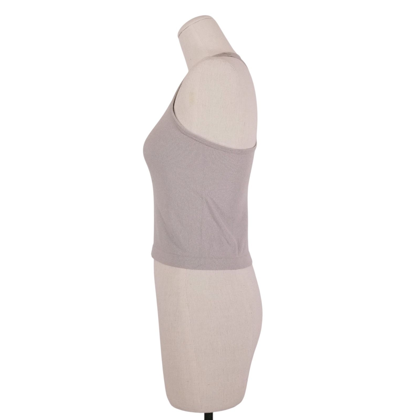 Free People Free People Intimately Gray Ribbed Tank Top Sz XS/S Size XS / US 0-2 / IT 36-38 - 2 Thumbnail