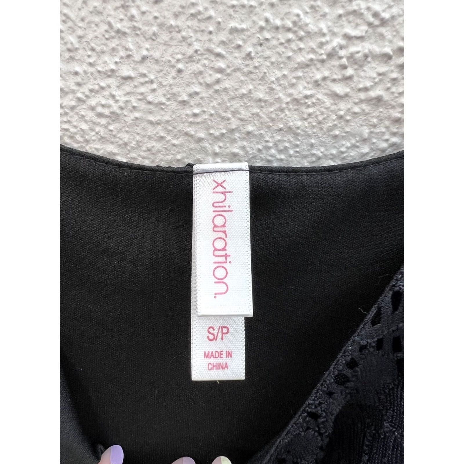 Vintage Juniors Xhilaration Dress Sleeveless Black Lacy Small Spaghetti Strap Sundress Short Party/Cocktail Casual Womens XS/Adult? Size S / US 4 / IT 40 - 7 Thumbnail