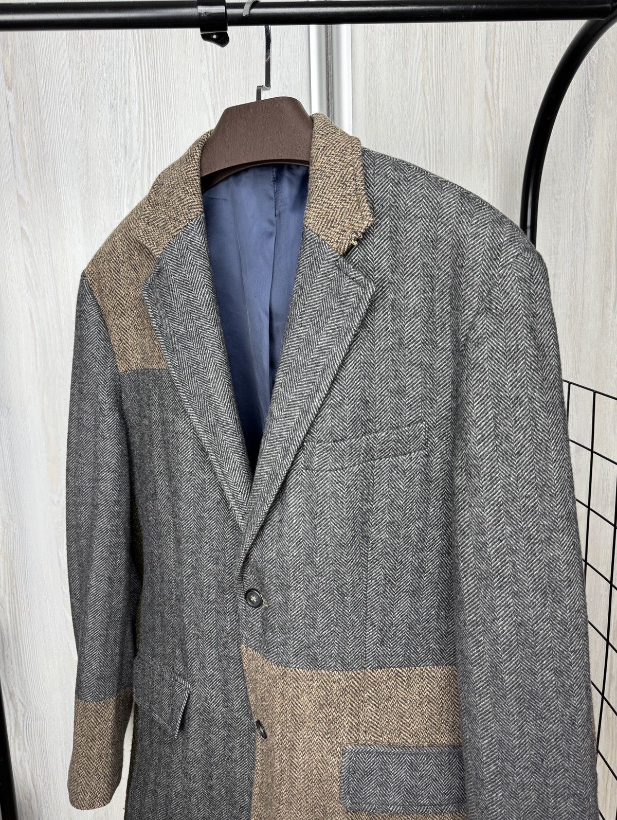 Gant Gant vintage wool colour blocker tweed blazer sport coat Size 46R - 3 Thumbnail