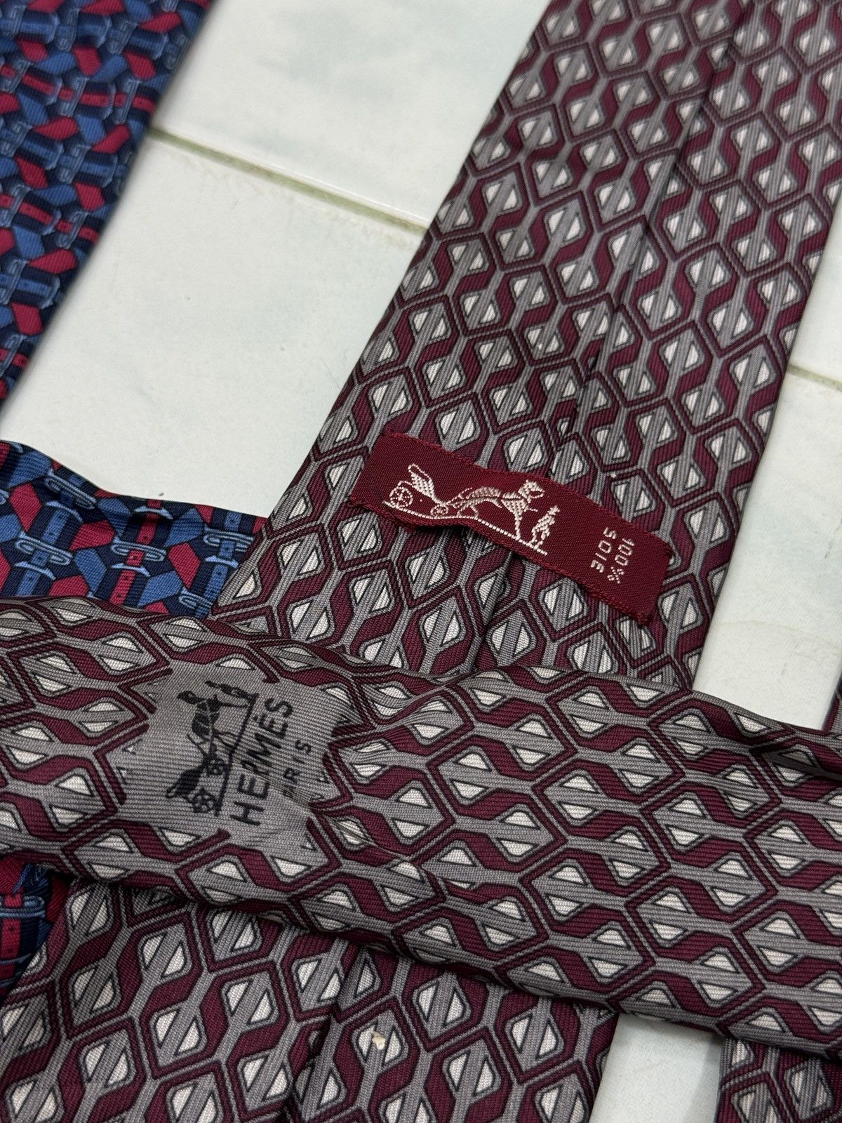 Hermes 🔥🔥🔥ARCHIVE HERMES & CHANEL NECKTIE Size ONE SIZE - 5 Thumbnail