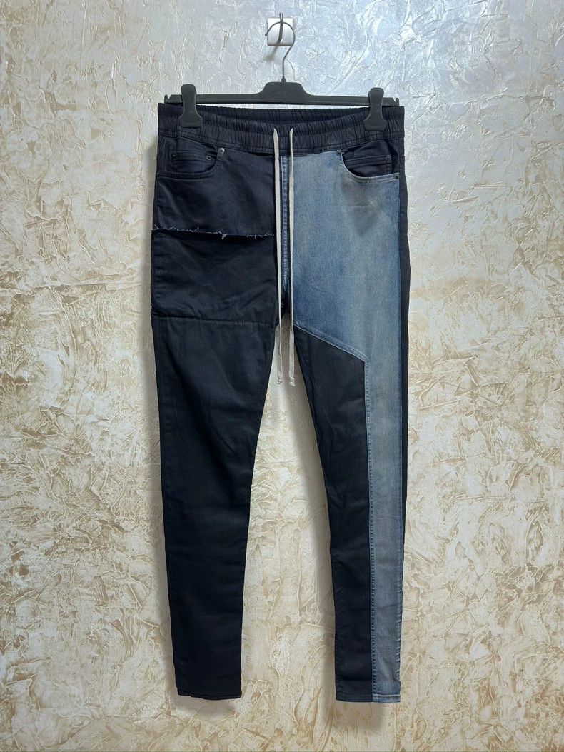Rick Owens rick owens size xl Waxed paneled denim pants 2502-Nextarro Size US 28 / EU 44 - 1 Thumbnail