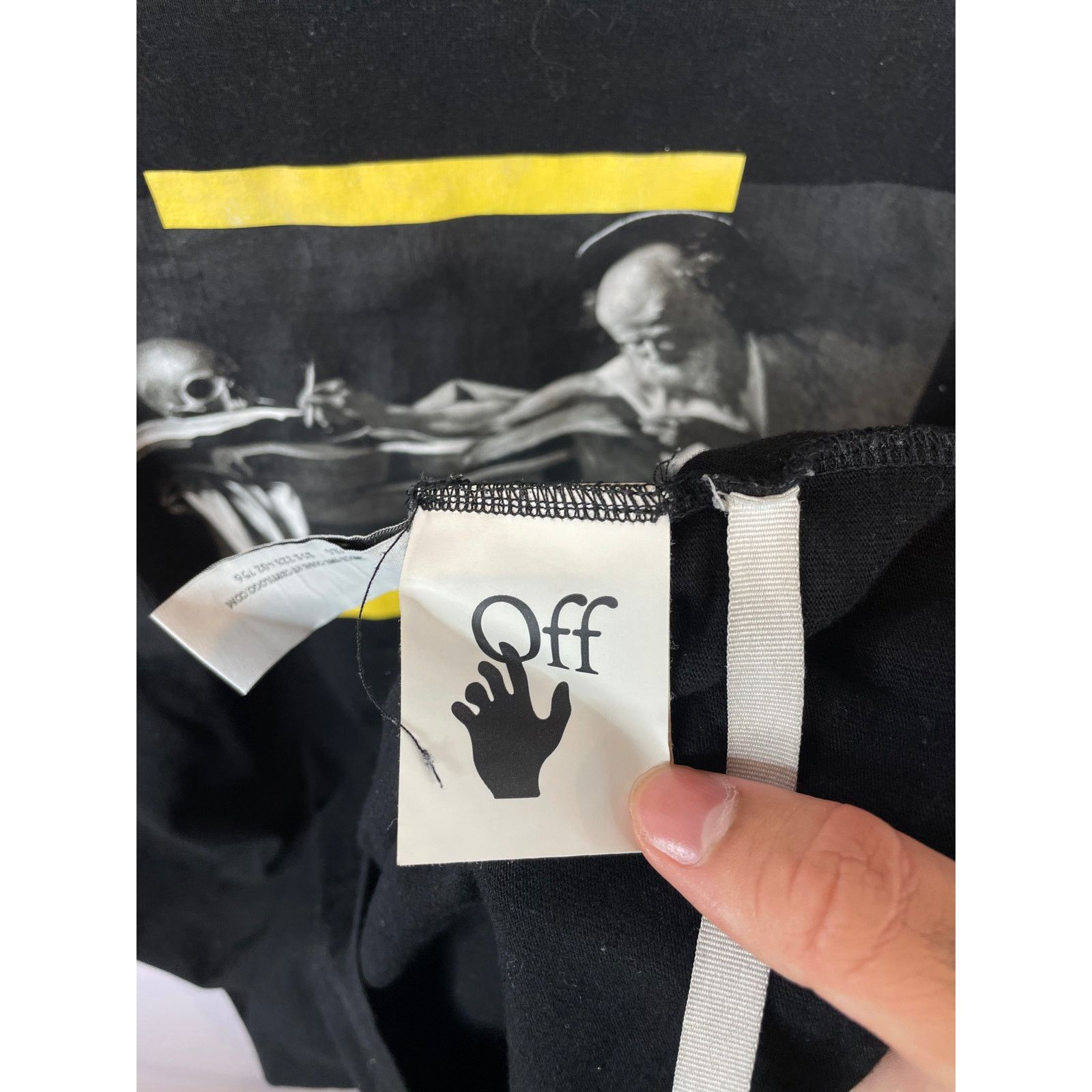 Off-White Off White Tee Black Yellow Used Small Size US S / EU 44-46 / 1 - 4 Thumbnail