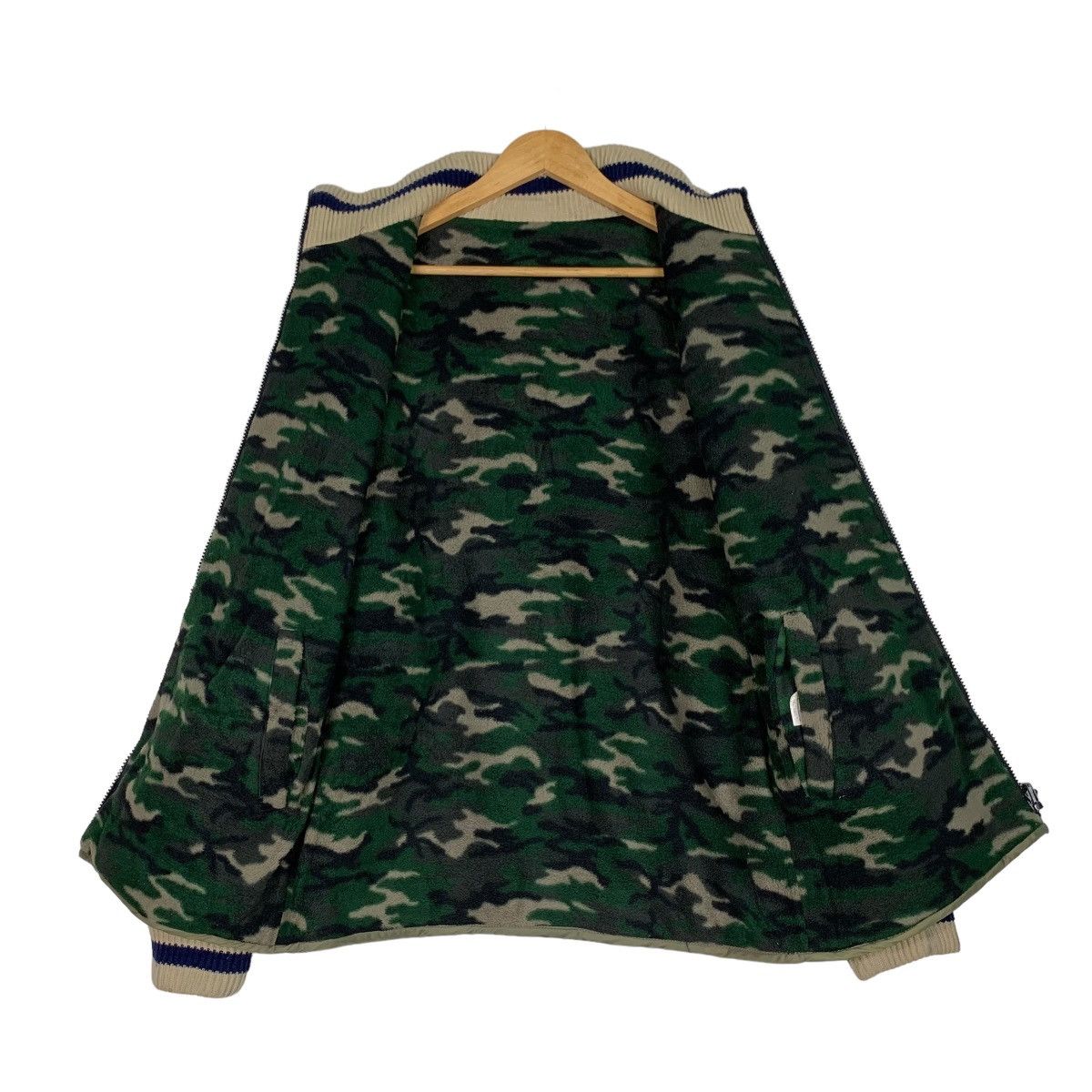Japanese Brand FIRST PARKING Quilted Fleece Reversible Jacket #0946-C42 Size US M / EU 48-50 / 2 - 11 Thumbnail