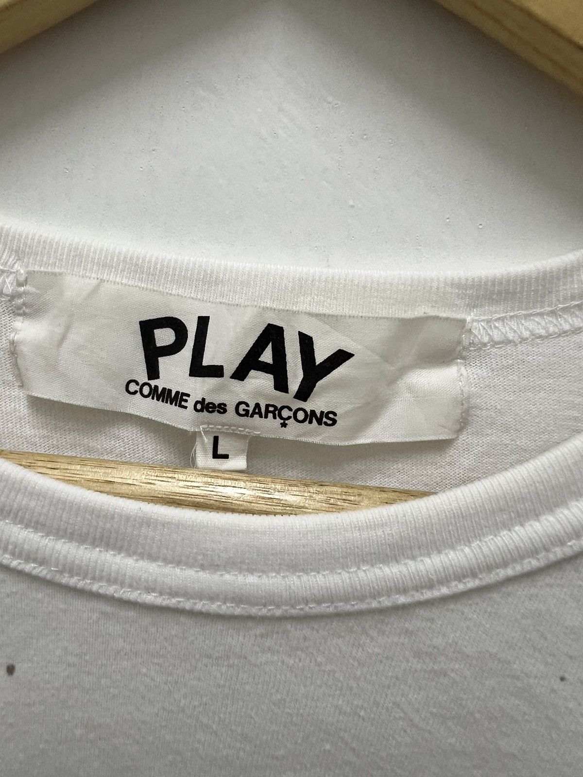 Comme des Garcons Comme Des Garcons Play Spell Out Shirt Size US L / EU 52-54 / 3 - 4 Thumbnail