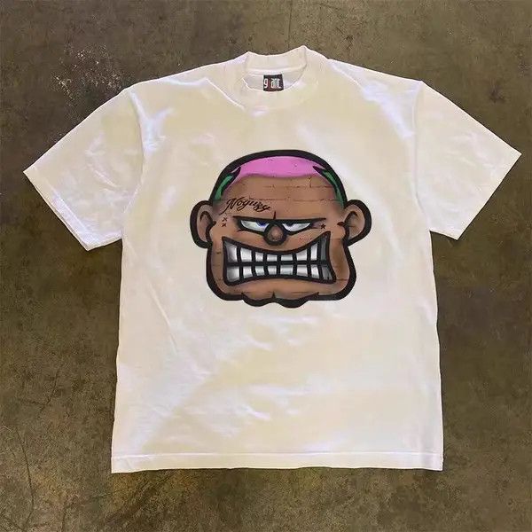 Japanese Brand Hip Hop Graffiti Big Brother Print L Short Sleeve T-Shirt Size US L / EU 52-54 / 3 - 3 Thumbnail