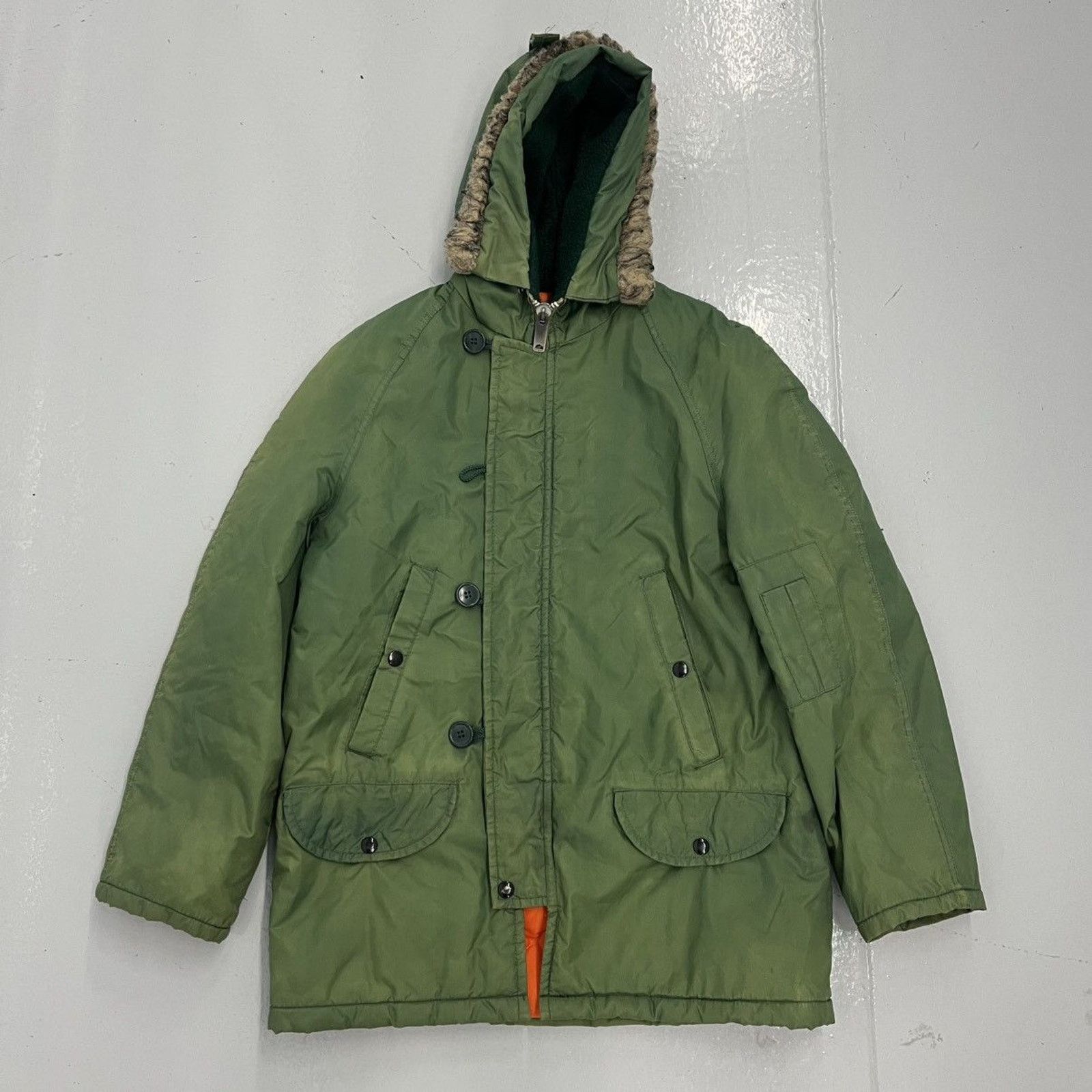 Vintage 70s US Air Force Green N-3B Cold Weather Parka