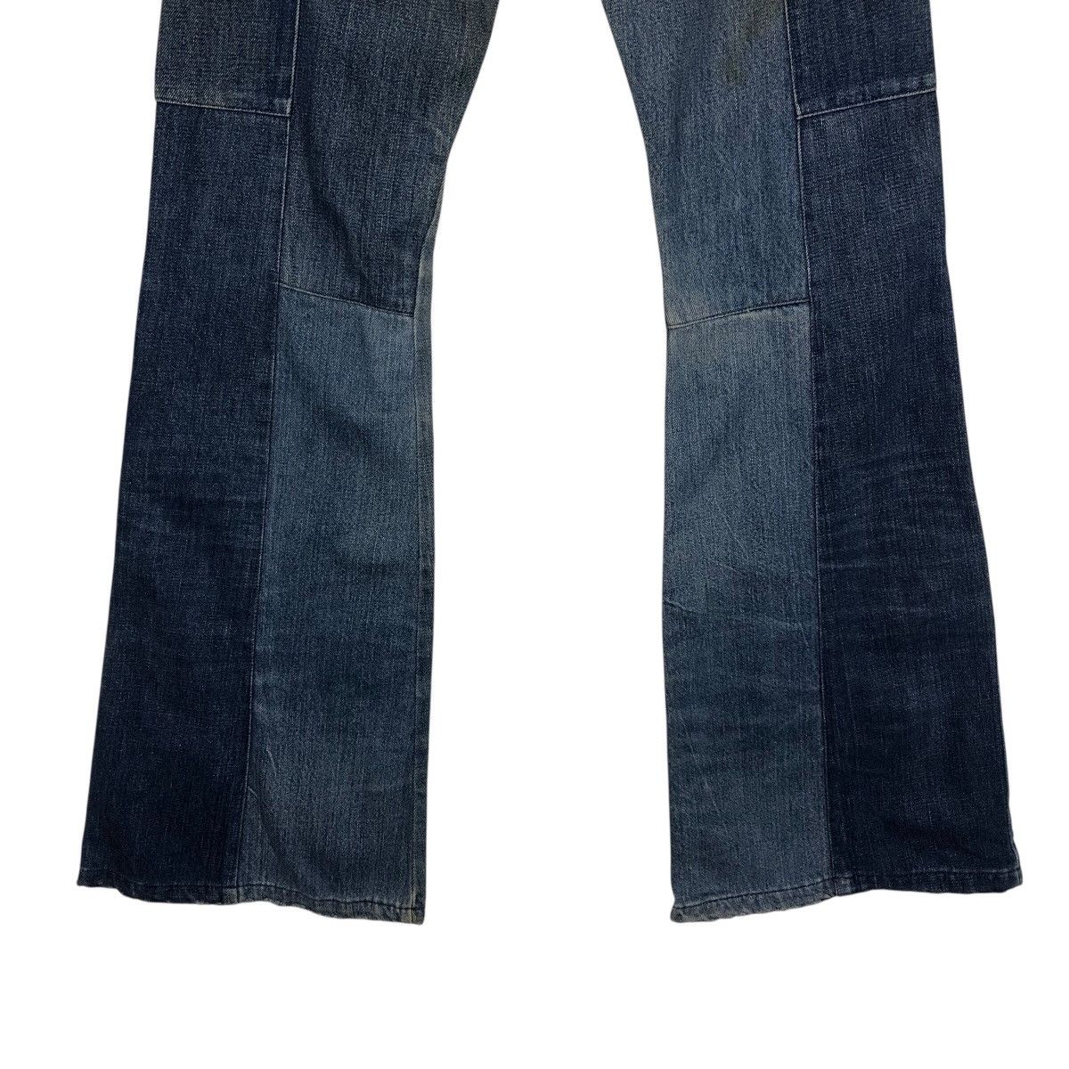 Japanese Brand Vintage Joker Co. Ltd. Panelled Flare Denim Issey Miyake Size 28" / US 6 / IT 42 - 12 Thumbnail