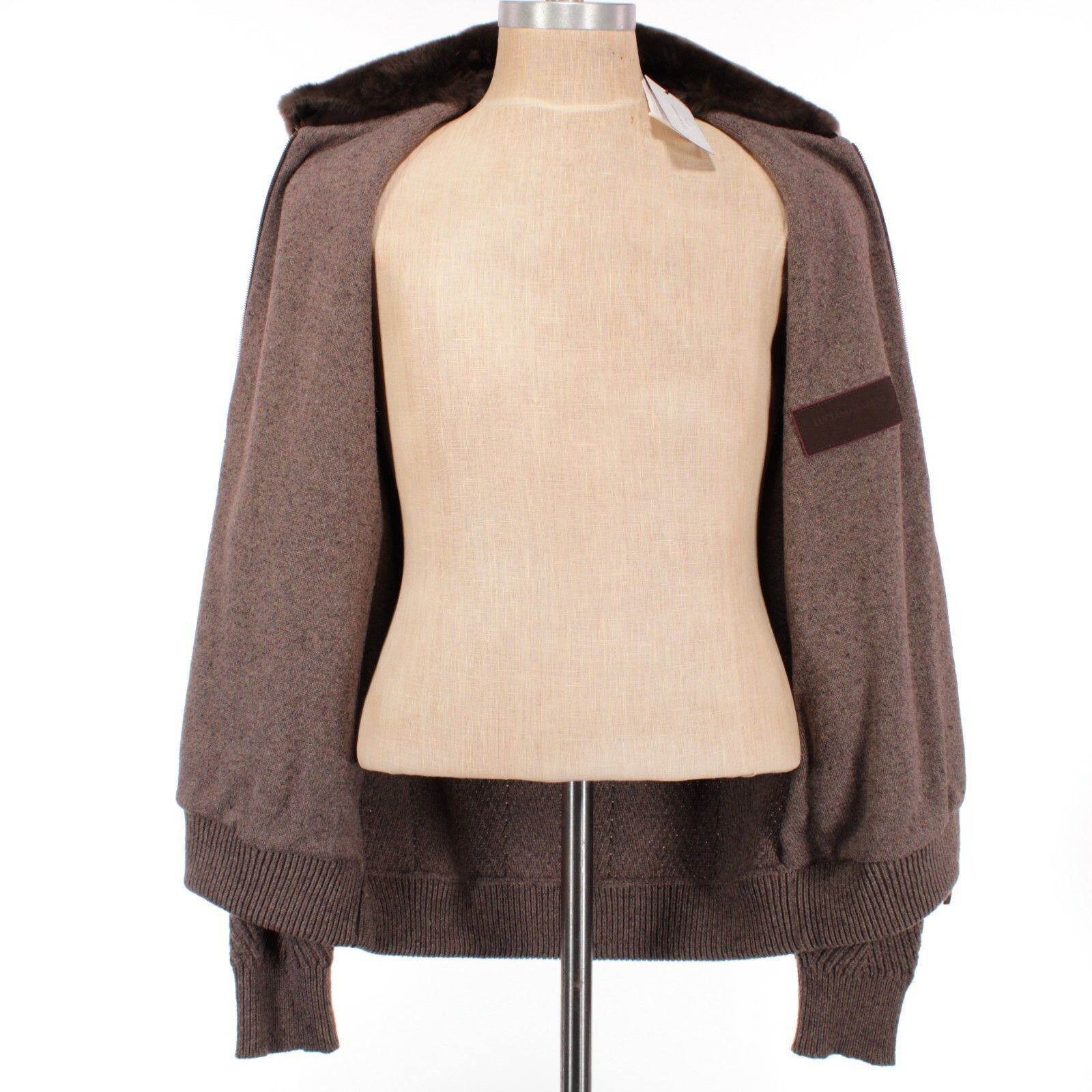 Luciano Barbera Luciano Barbera Jacket Size XL US In Brown Wool Blend Size US XL / EU 56 / 4 - 6 Thumbnail