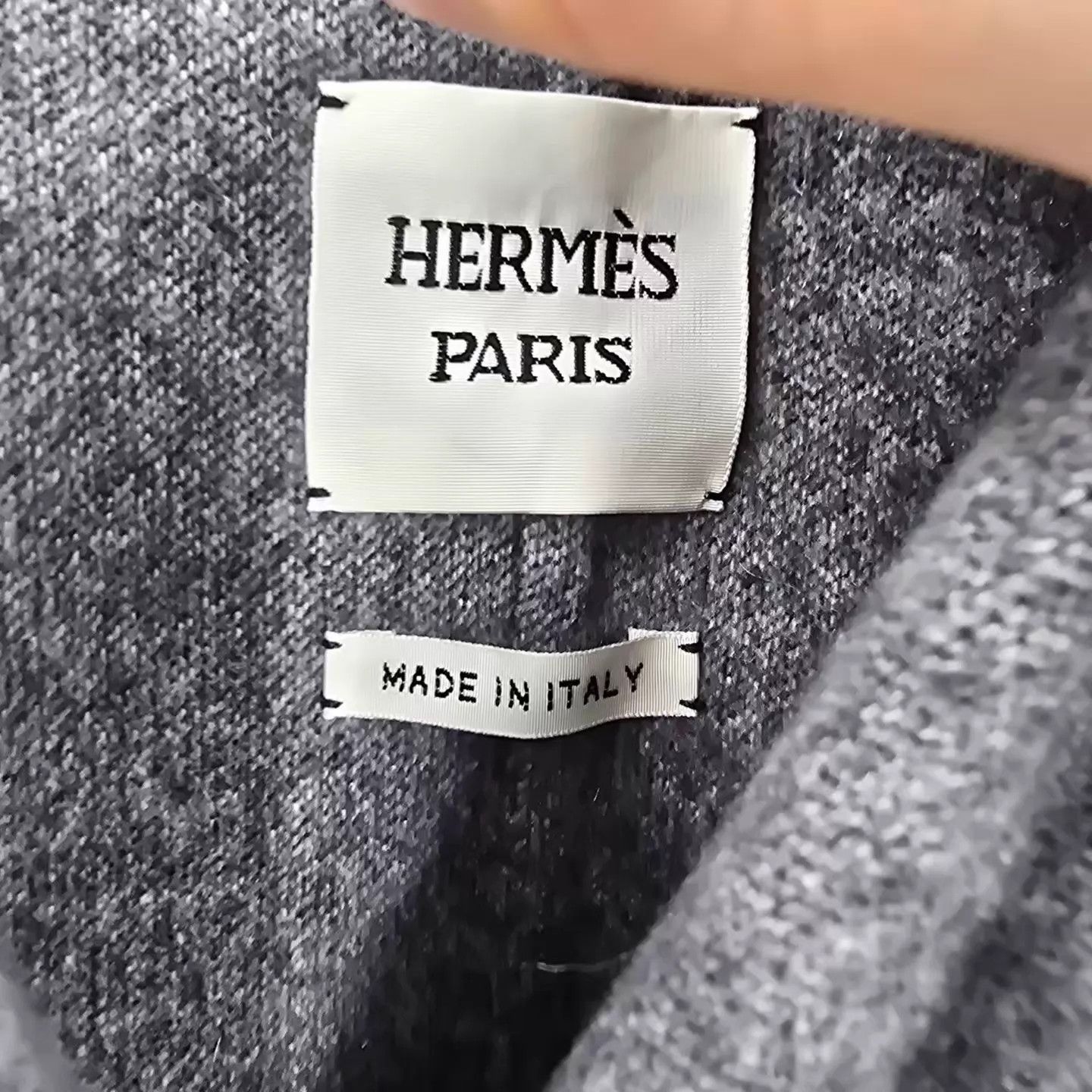 Hermes Hermes Hooded Cashmere Coat Black & Gray 36 99 Size XS / US 0-2 / IT 36-38 - 3 Thumbnail